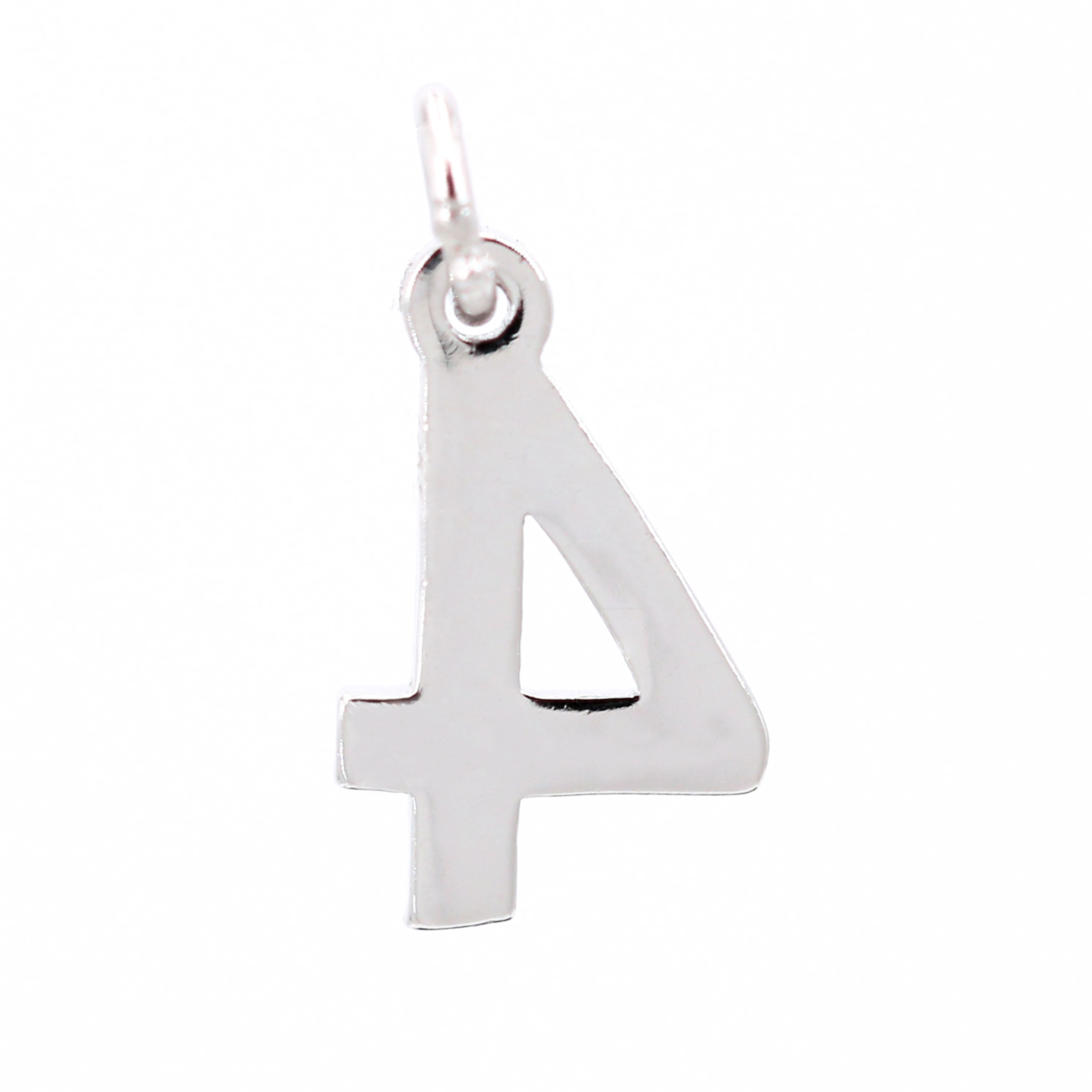12 Pack: Sterling Silver Number Charm by Bead Landing™