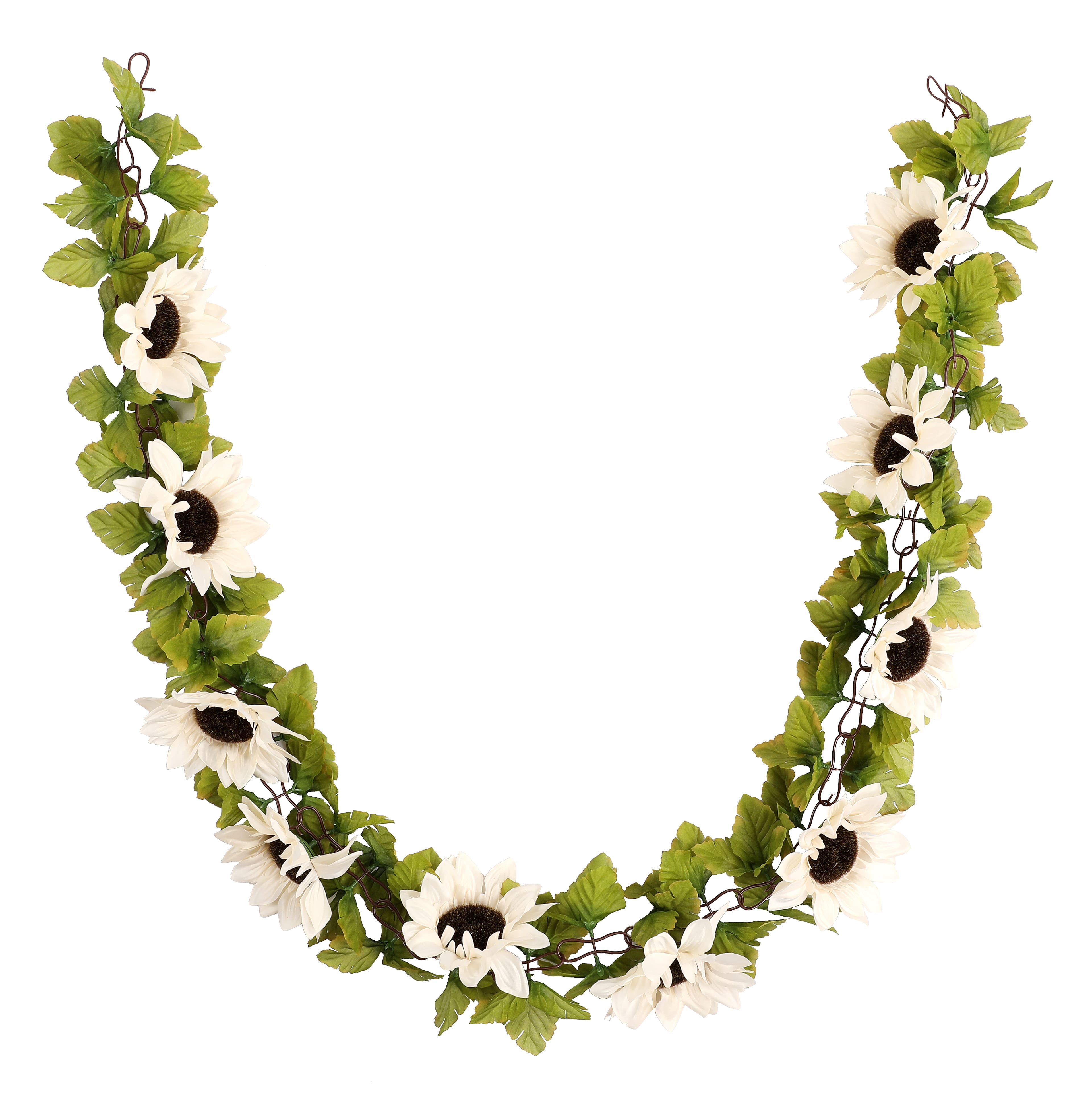 6ft. White Sunflower Chain Garland by Ashland®