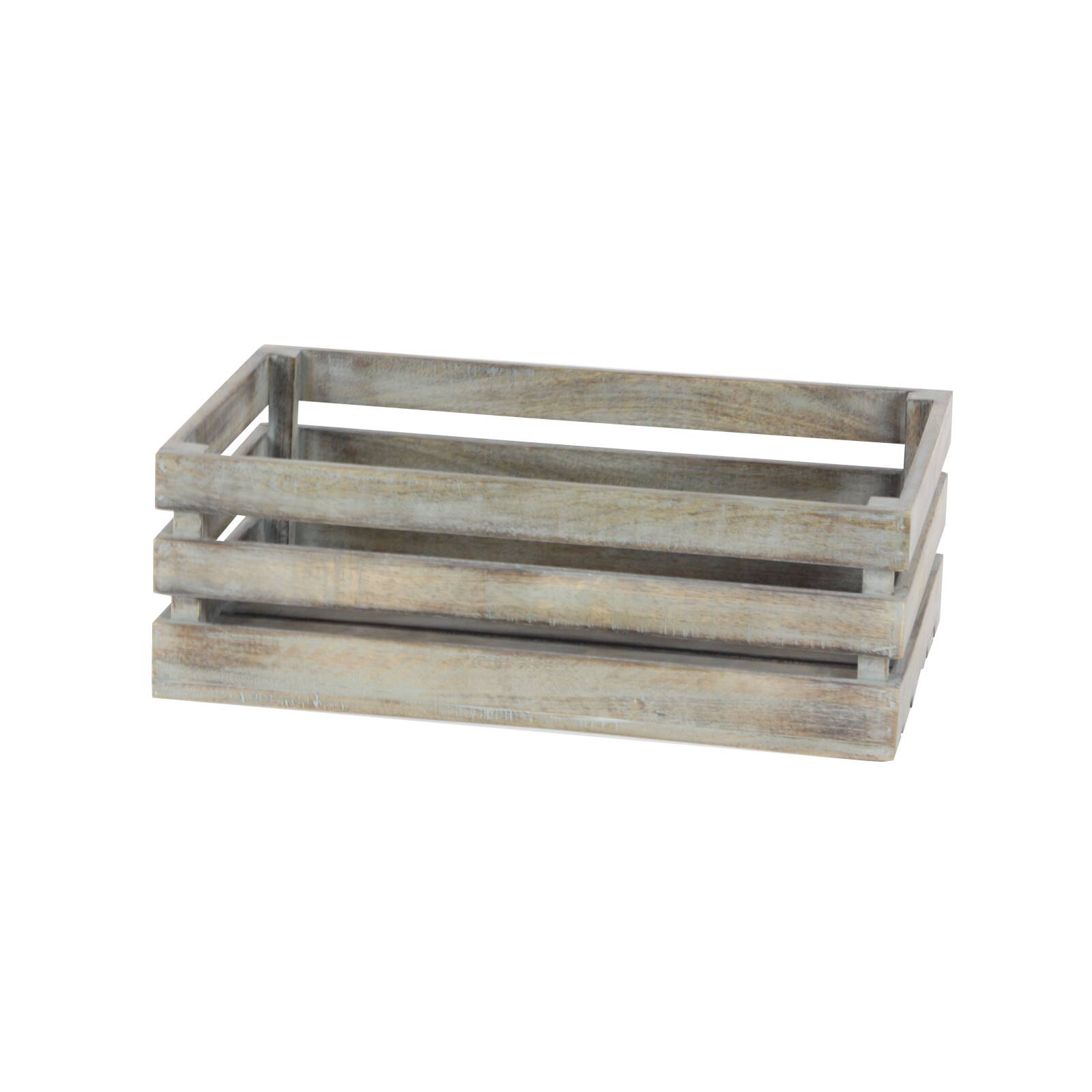 Brown Mango Wood Farmhouse Tray Set