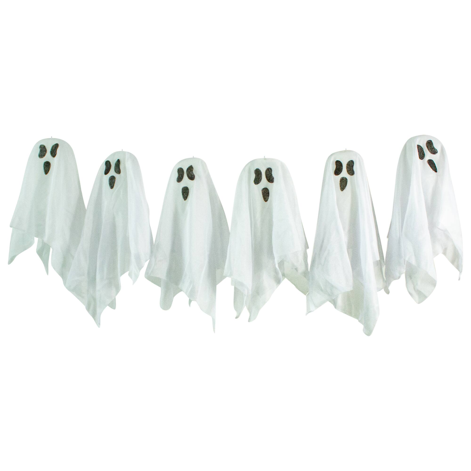 6-Piece Ghost Family Halloween Porch Display Decoration Set