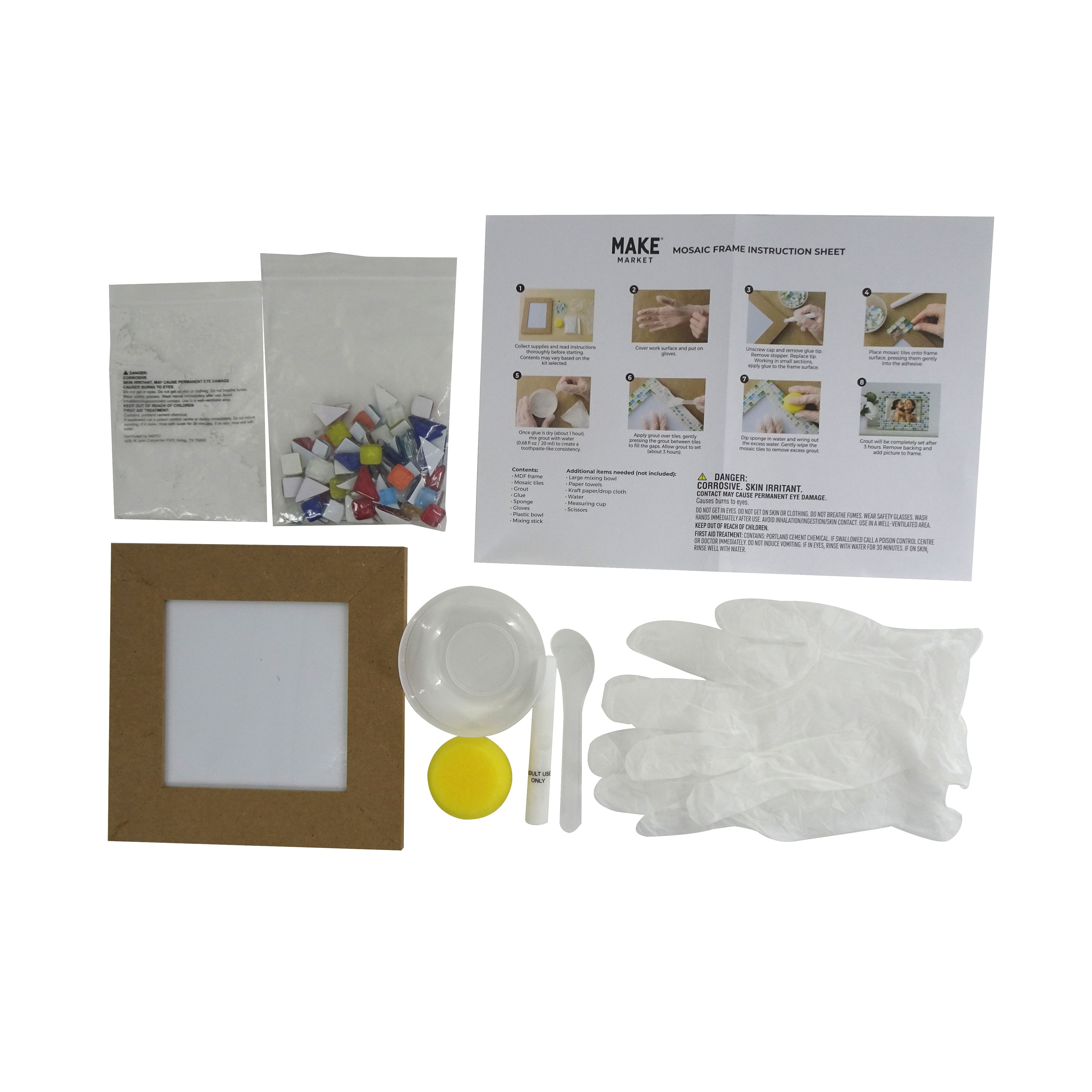 5&#x22; x 5&#x22; Rainbow Mosaic Frame Kit by Make Market&#xAE;