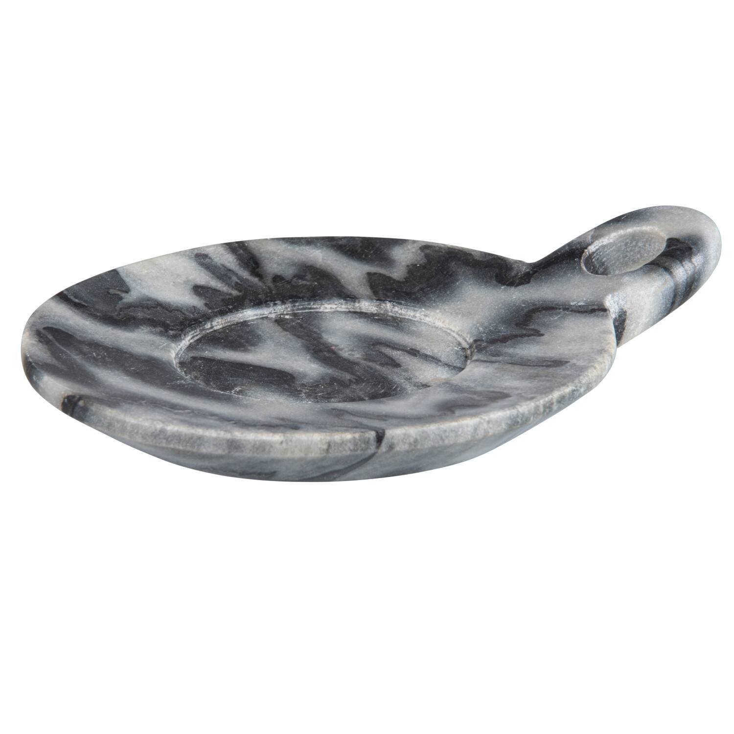 Hello Honey® Hand-Carved Marble Dish with Handle