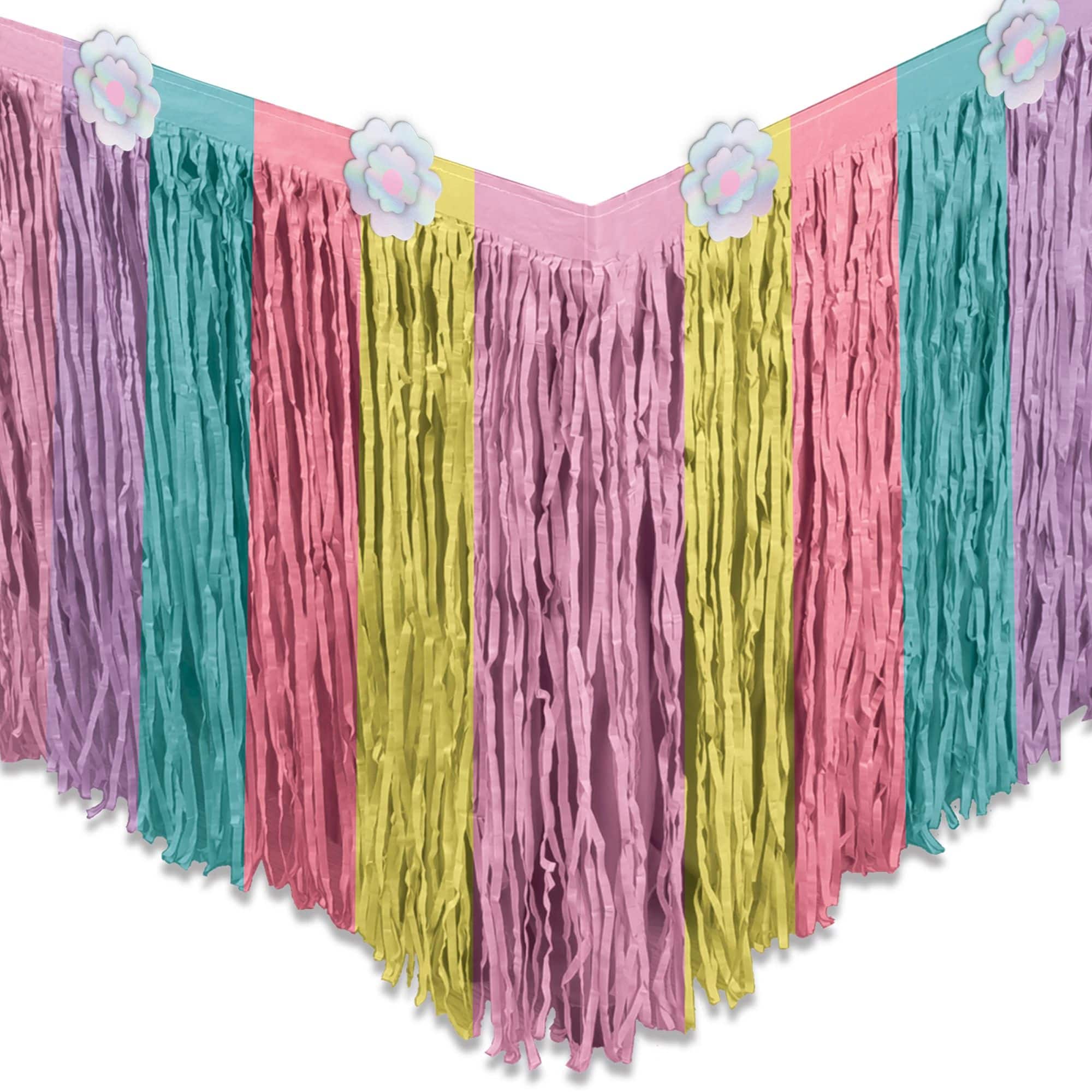 10ft. Enchanted Unicorn Paper Table Skirt