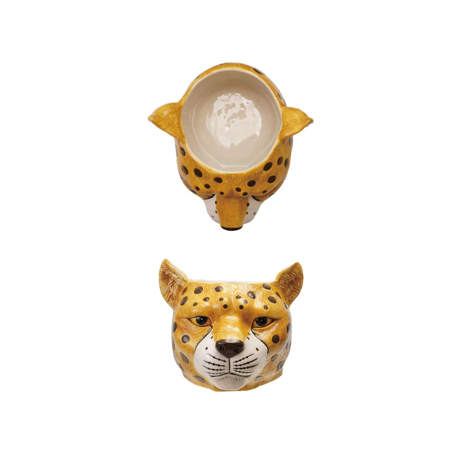 Hello Honey® 5" Ceramic Cheetah Head Planter