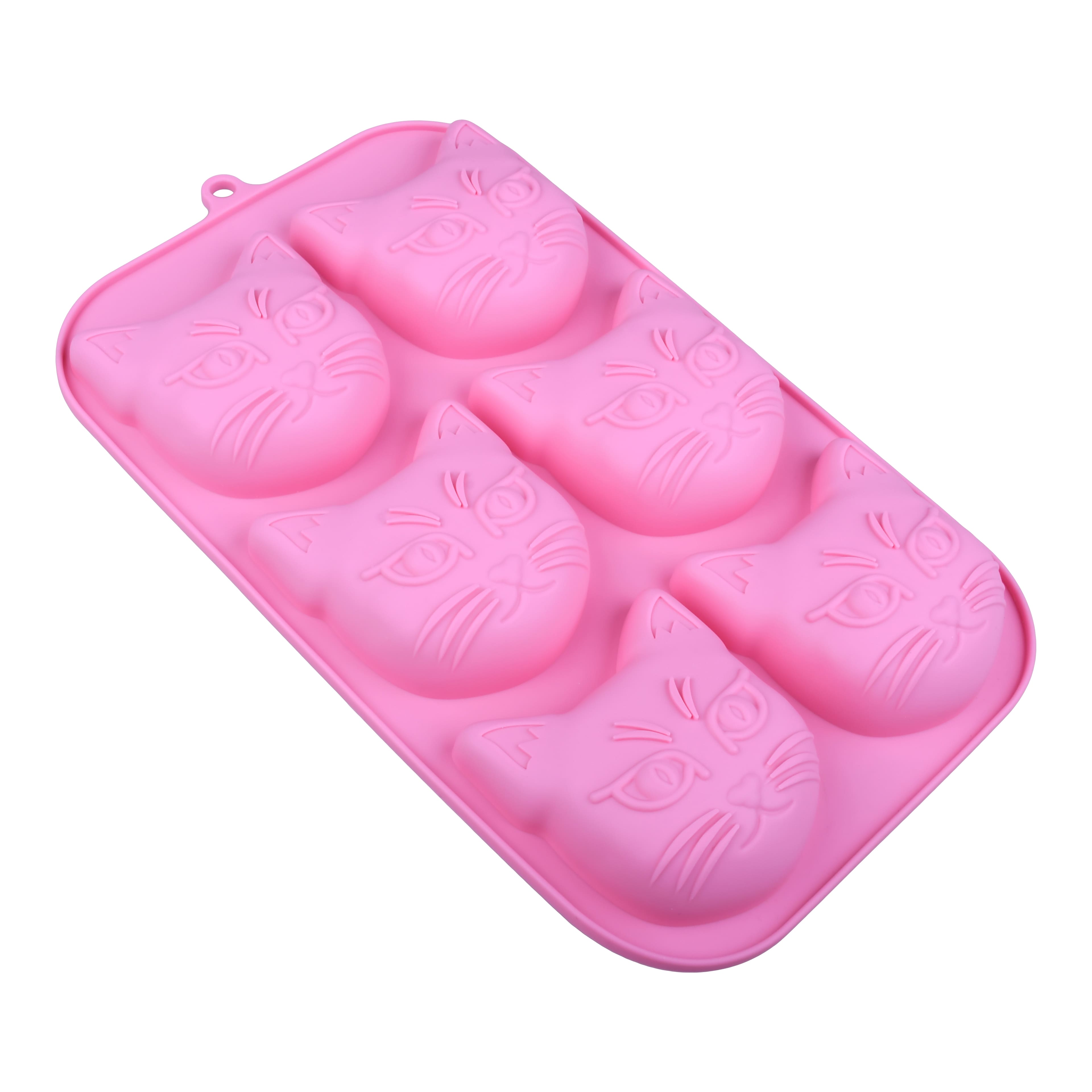Cat Face  Silicone Treat Mold by Makery&#x2122;