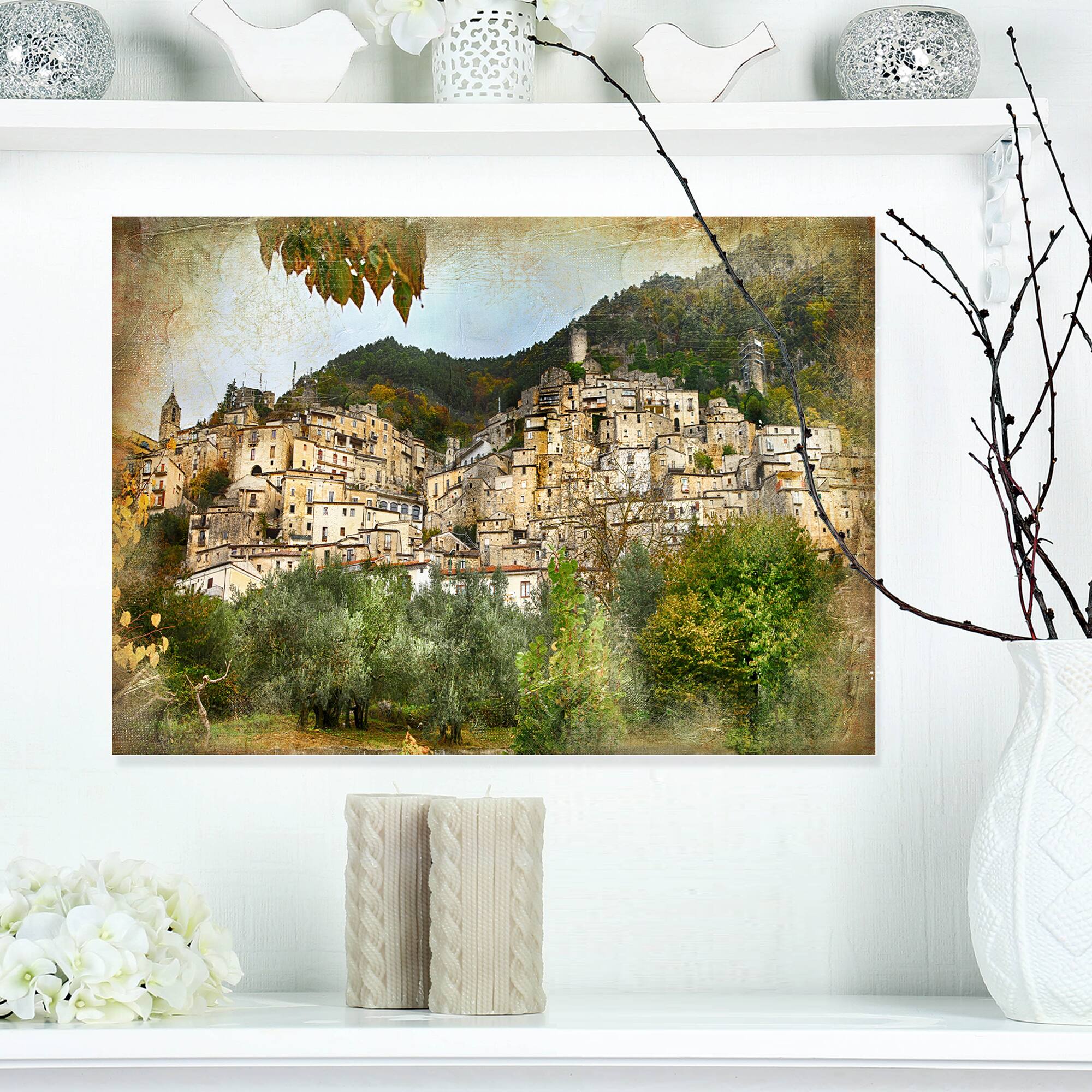 Designart - Old Italian Villages - Landscape Photography Canvas Art Print