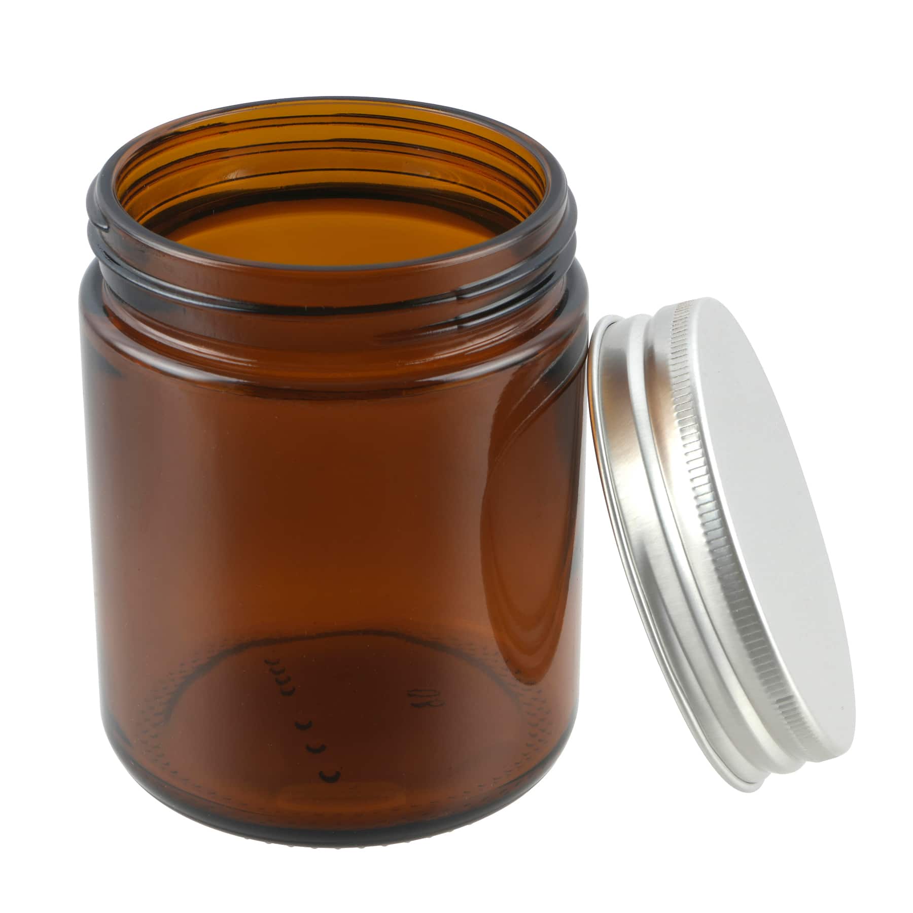 8oz. Amber Glass Candle Jars, 2ct. by Make Market&#xAE;