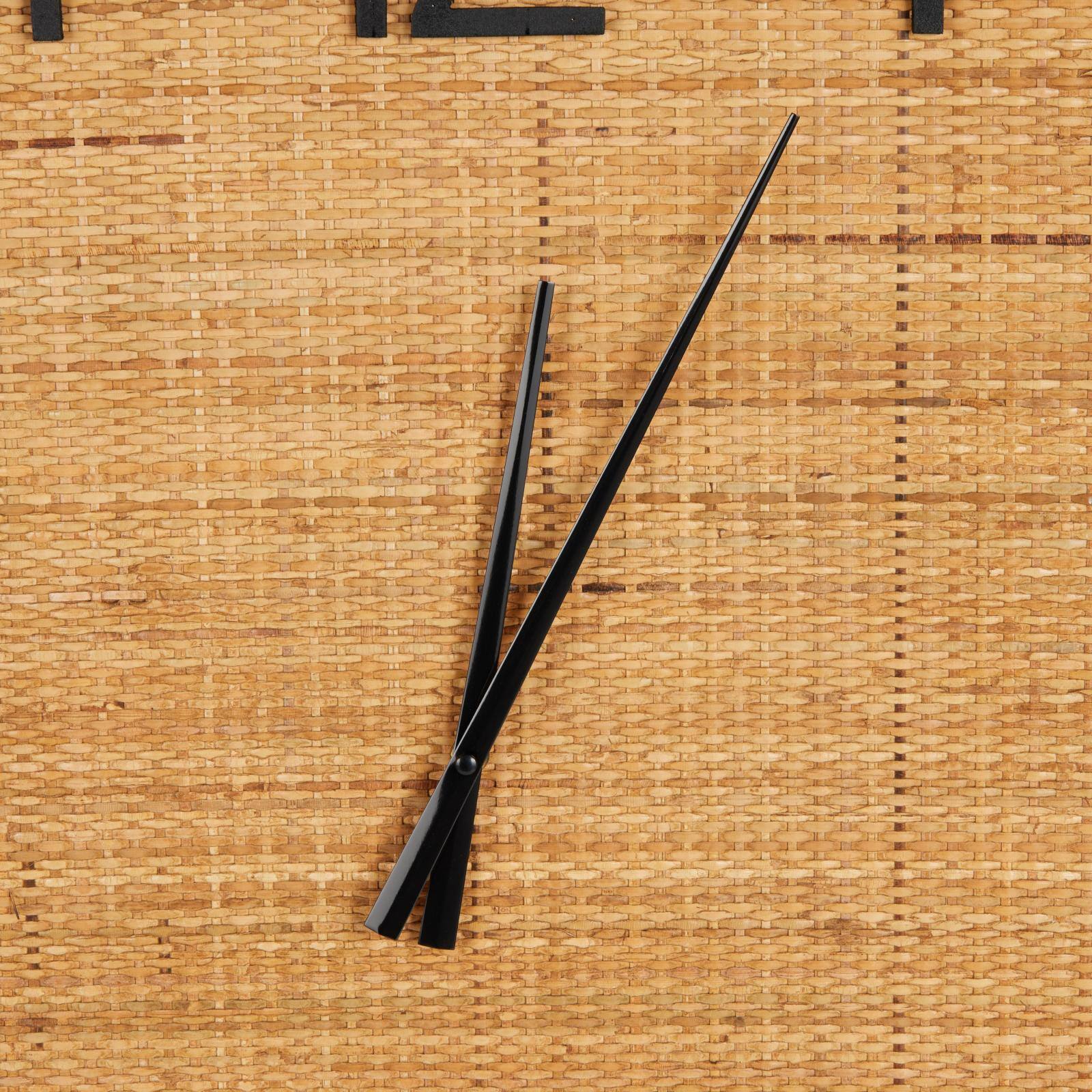 31" Brown Wood & Rattan Handmade Woven Decorative Wall Clock