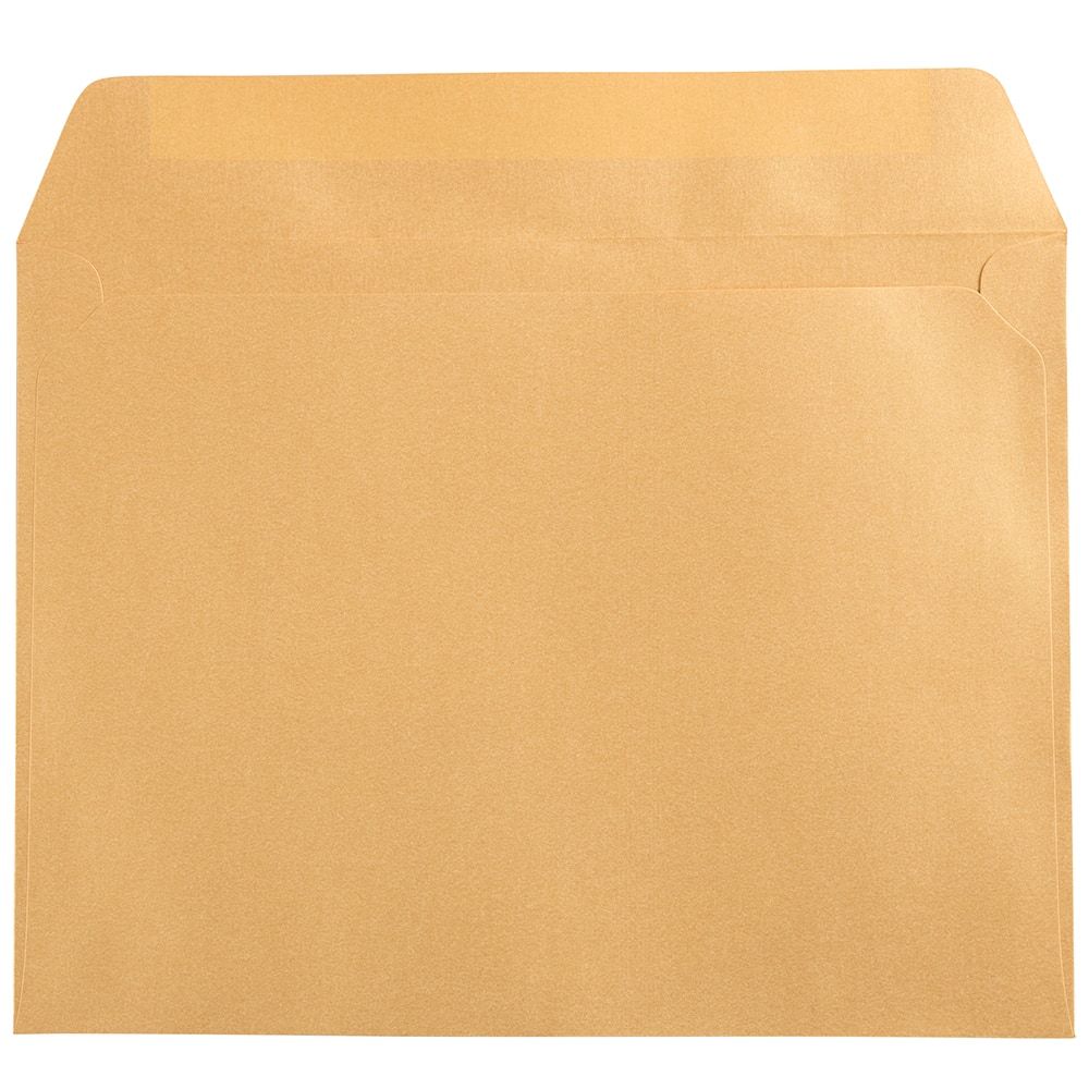 JAM Paper Gold Stardream 9&#x22; x 12&#x22; Open End Envelopes