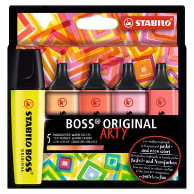 STABILO® BOSS® Arty Warm Colors Original Highlighter Set Michaels