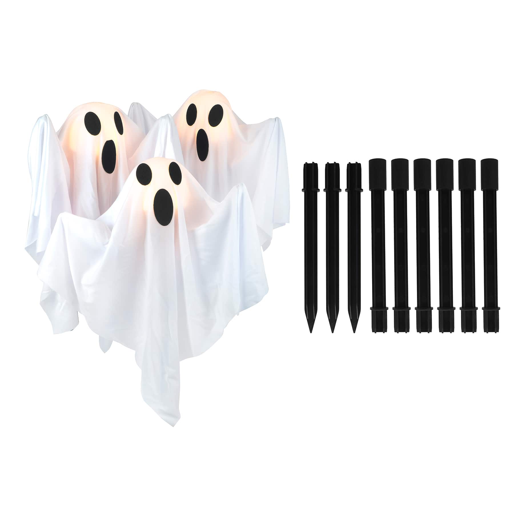 3ct. Warm White LED Lighted Ghost Pathway Markers by Ashland&#xAE;