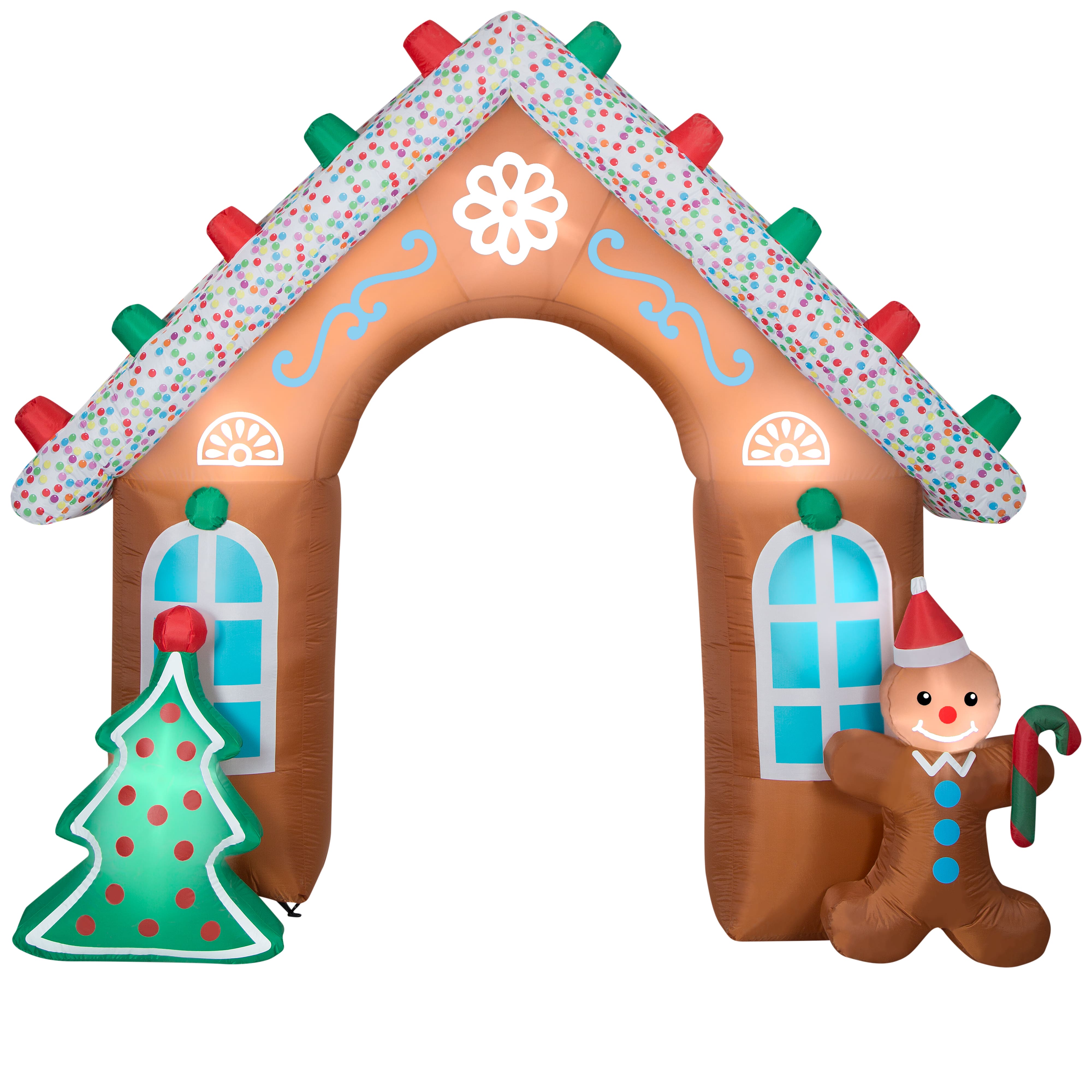 8.5ft. Airblown&#xAE; Inflatable Christmas Gingerbread Archway