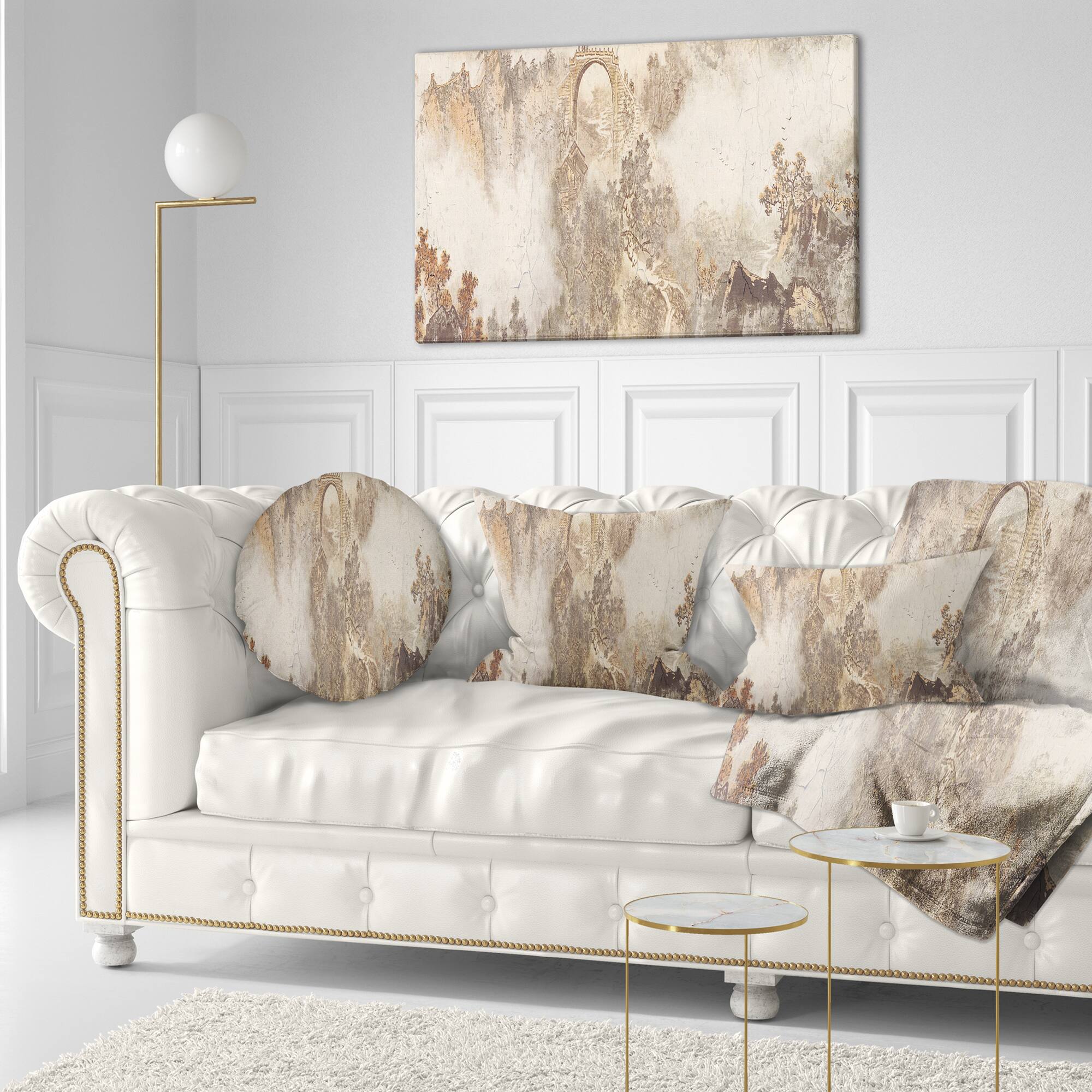 Designart - Nature in Vintage Style - Landscape Photography Canvas Print