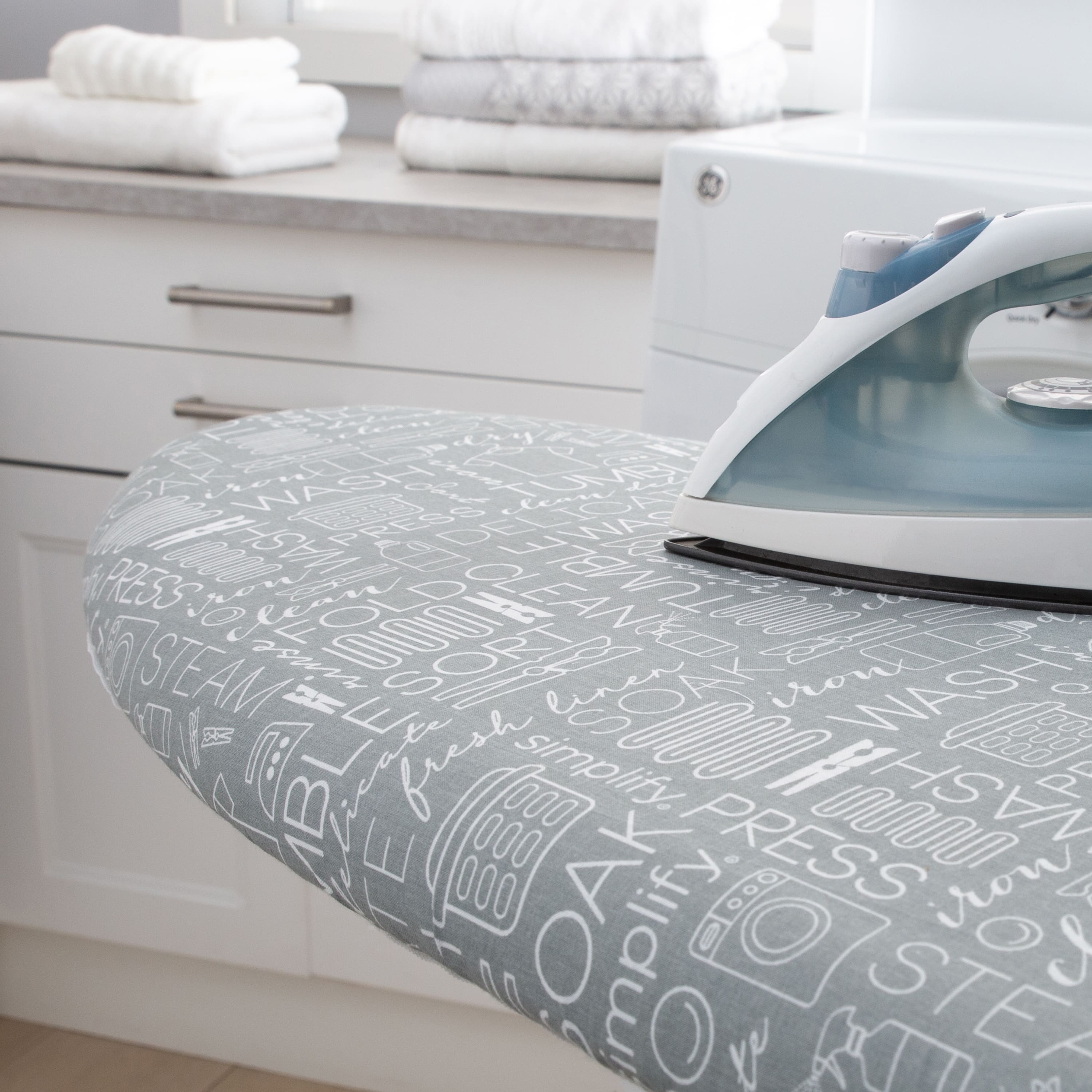 Simplify Gray Scorch Resistant Ironing Board Cover & Pad