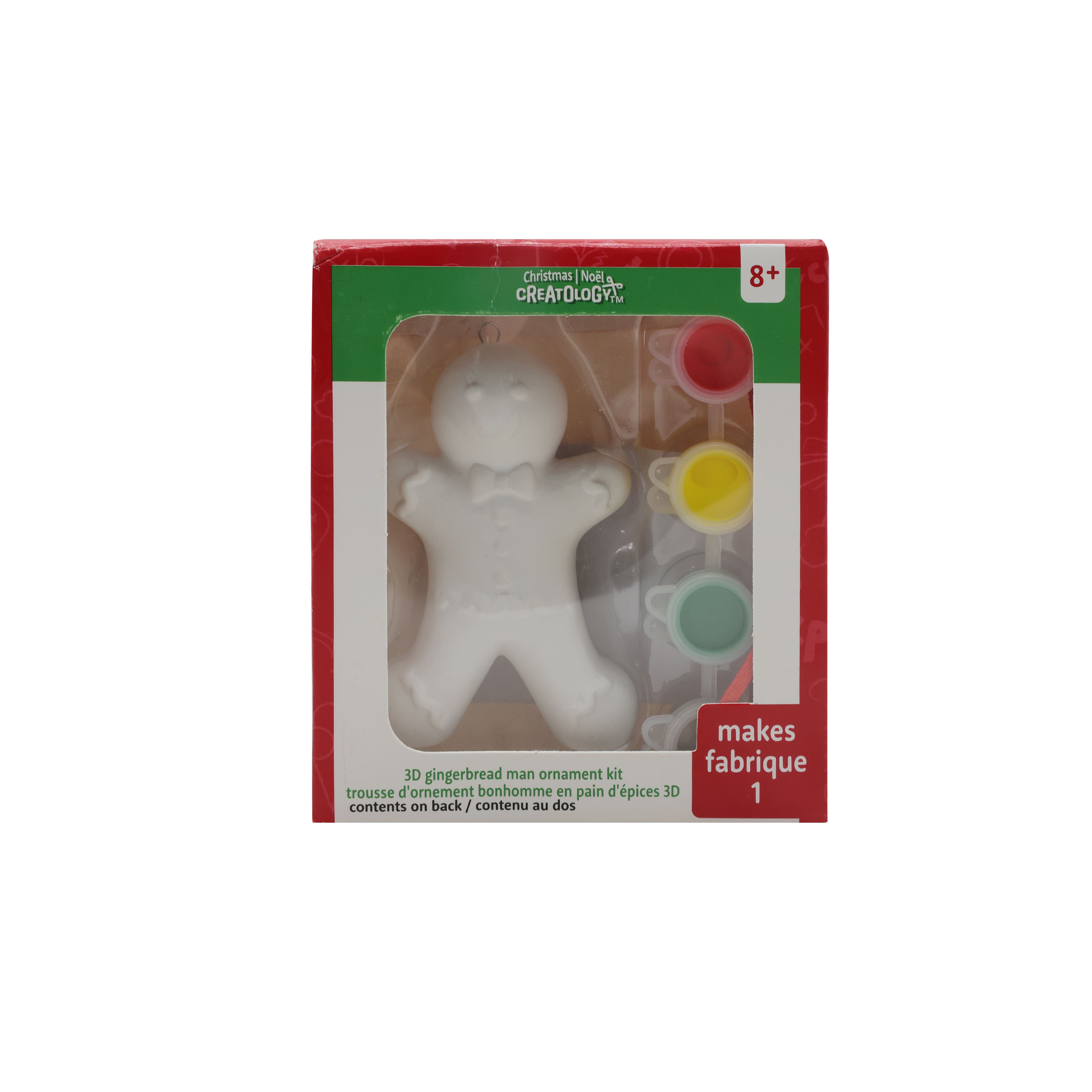 Gingerbread Man Color Your Own Ceramic Ornament Kit by Creatology&#x2122;