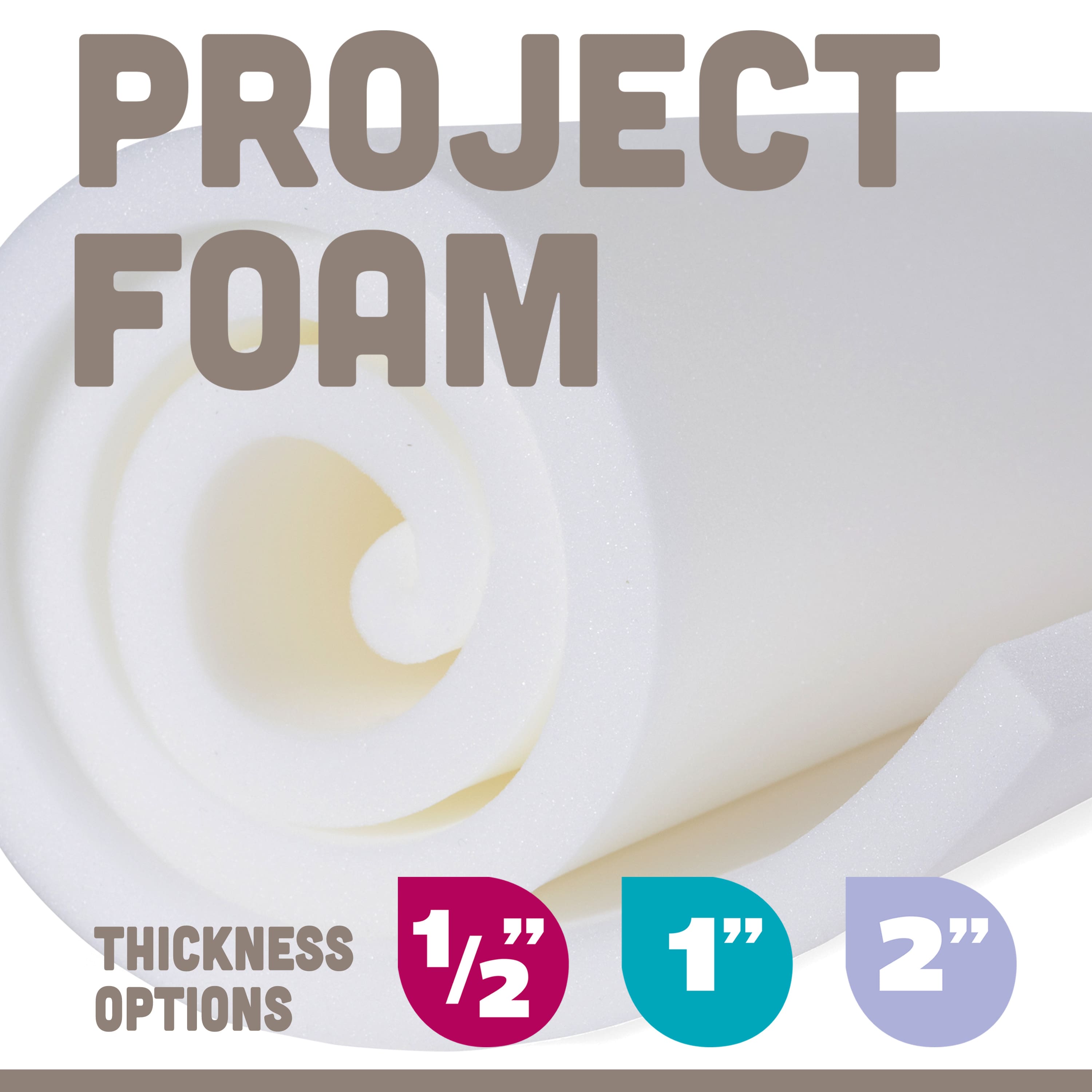 Fairfield&#x2122; 1/2&#x22; Project Foam, 24&#x22; x 72&#x22;