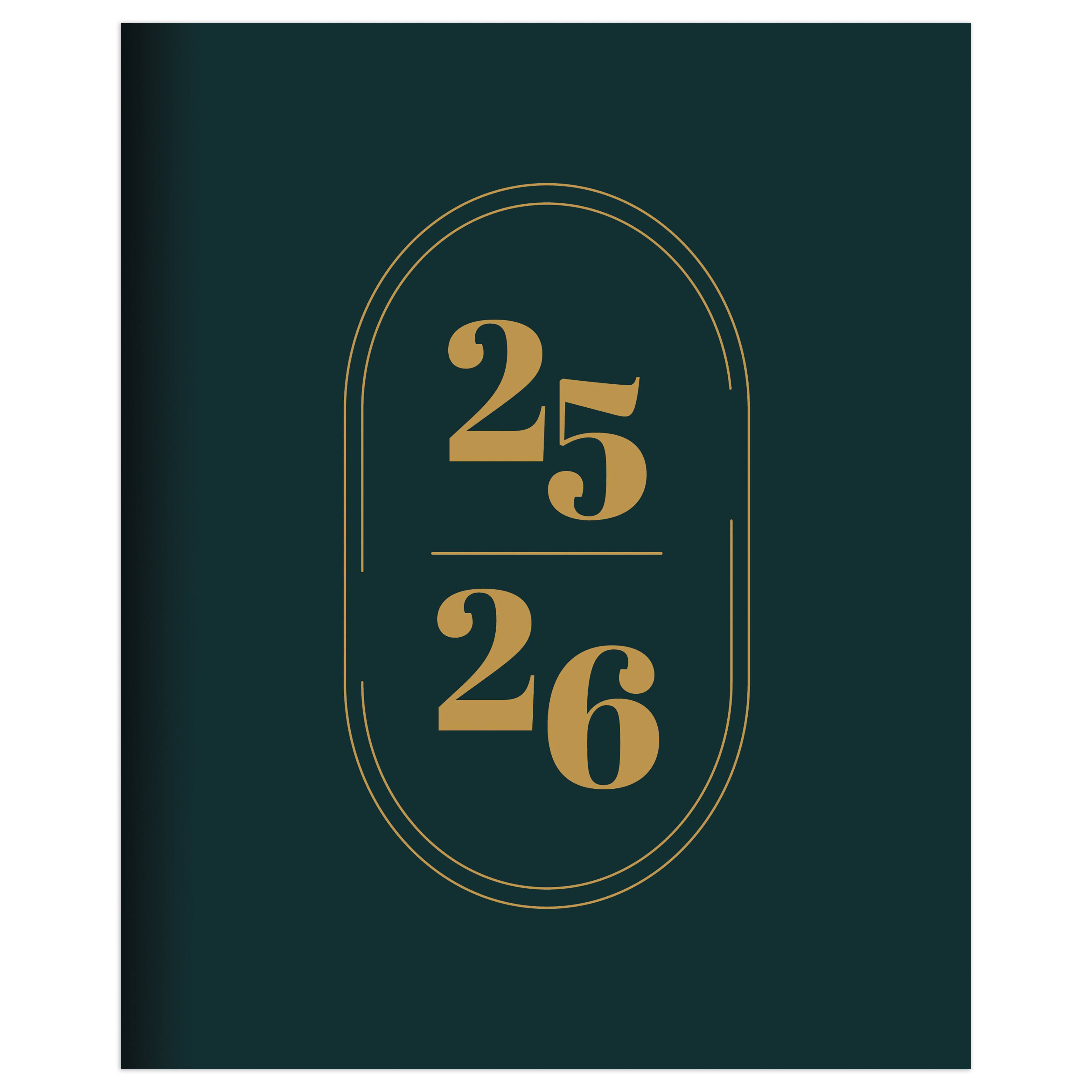 TF Publishing 2025-2026 Jade Medium Monthly Planner