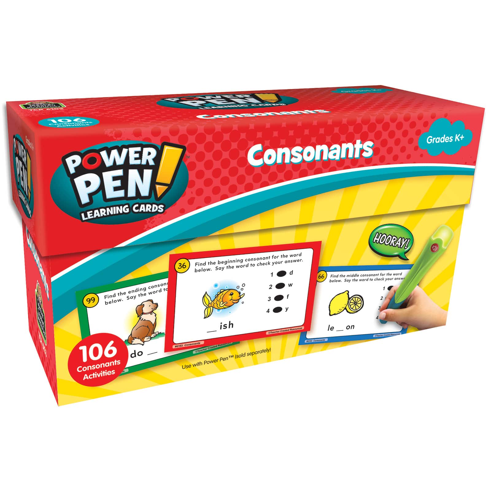 Teacher Created Resources Power Pen&#x2122; Learning Cards: Consonants