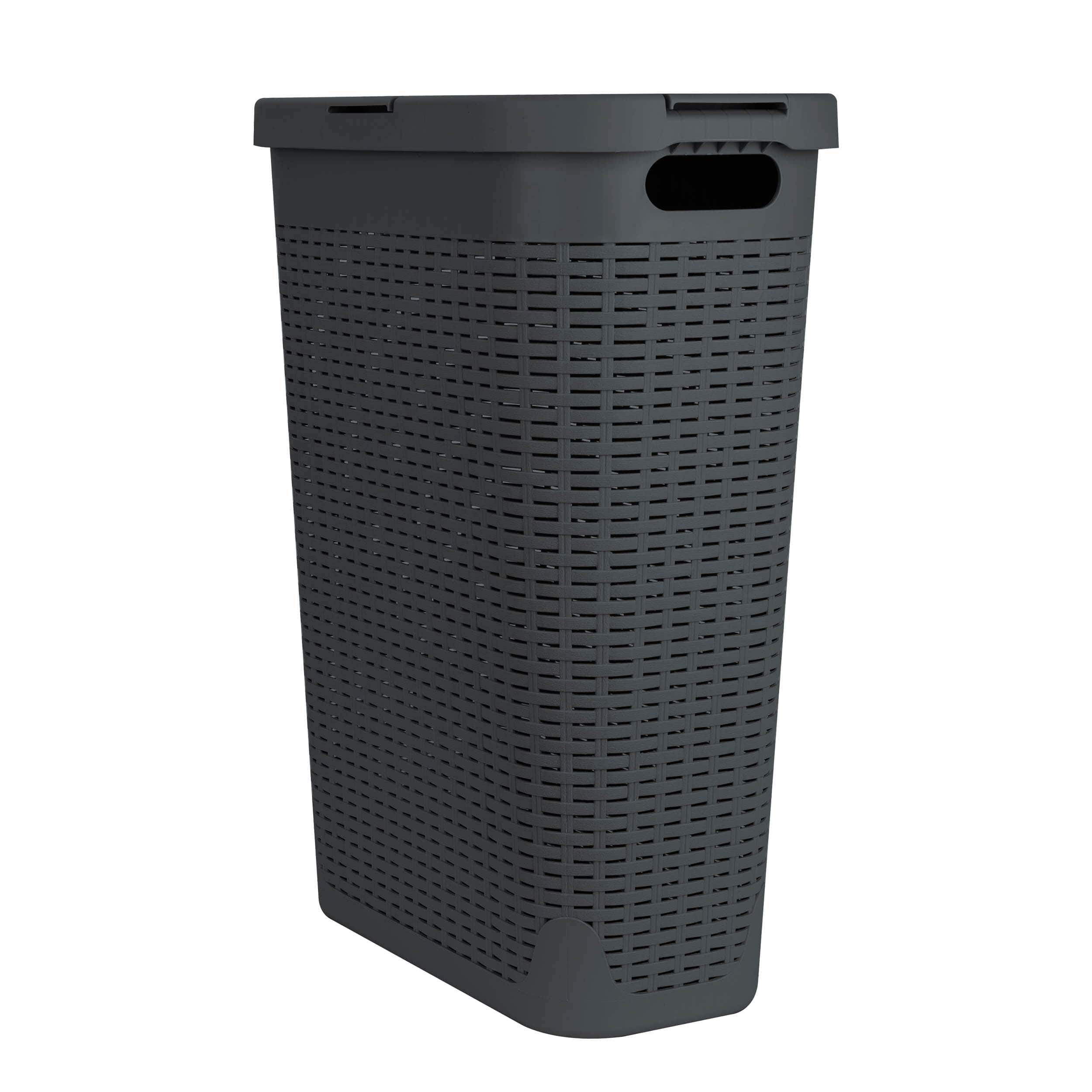 Mind Reader 23.5'' Slim Laundry Hamper with Cutout Handles