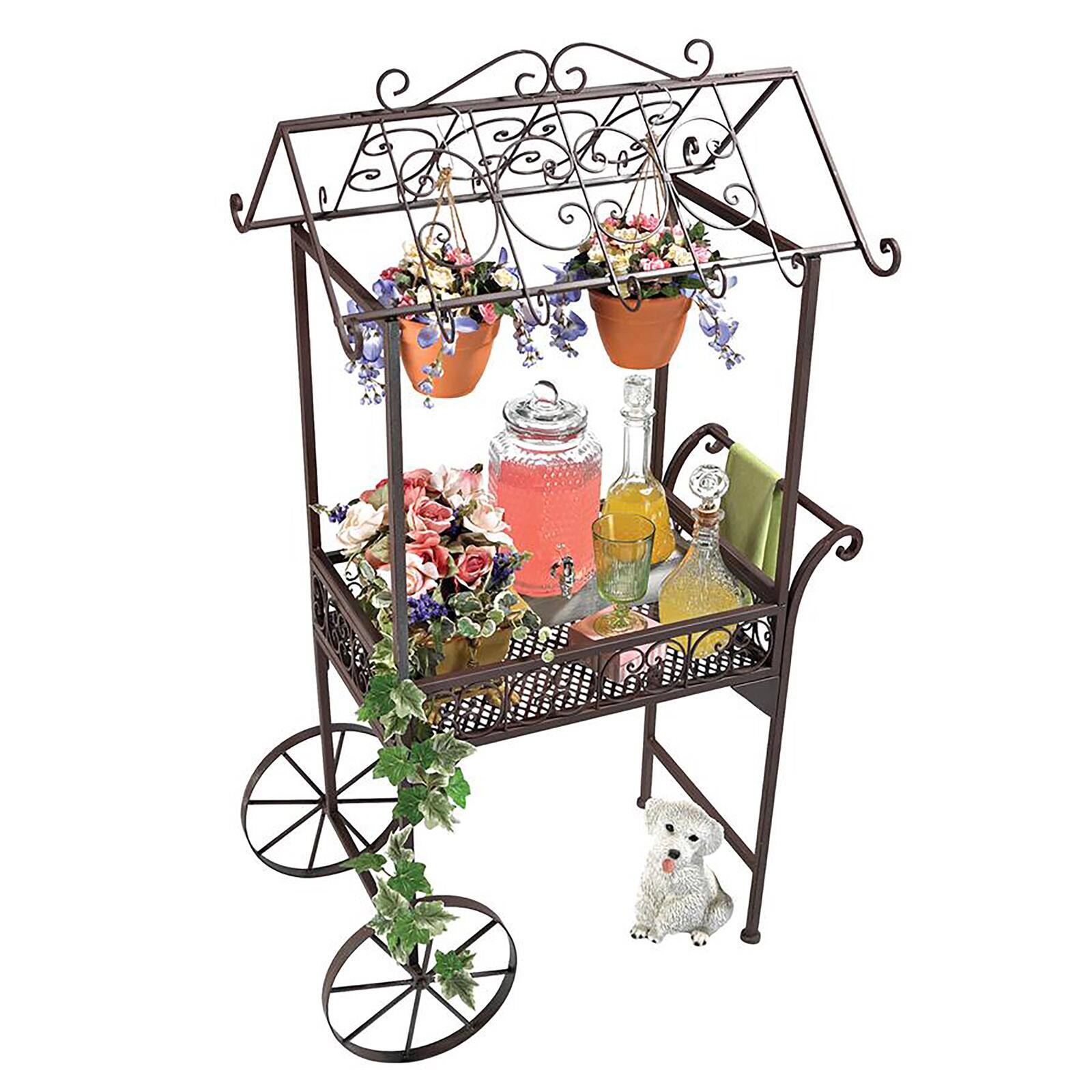 Design Toscana 56.5" Jardin a la Francaise Flower Pushcart