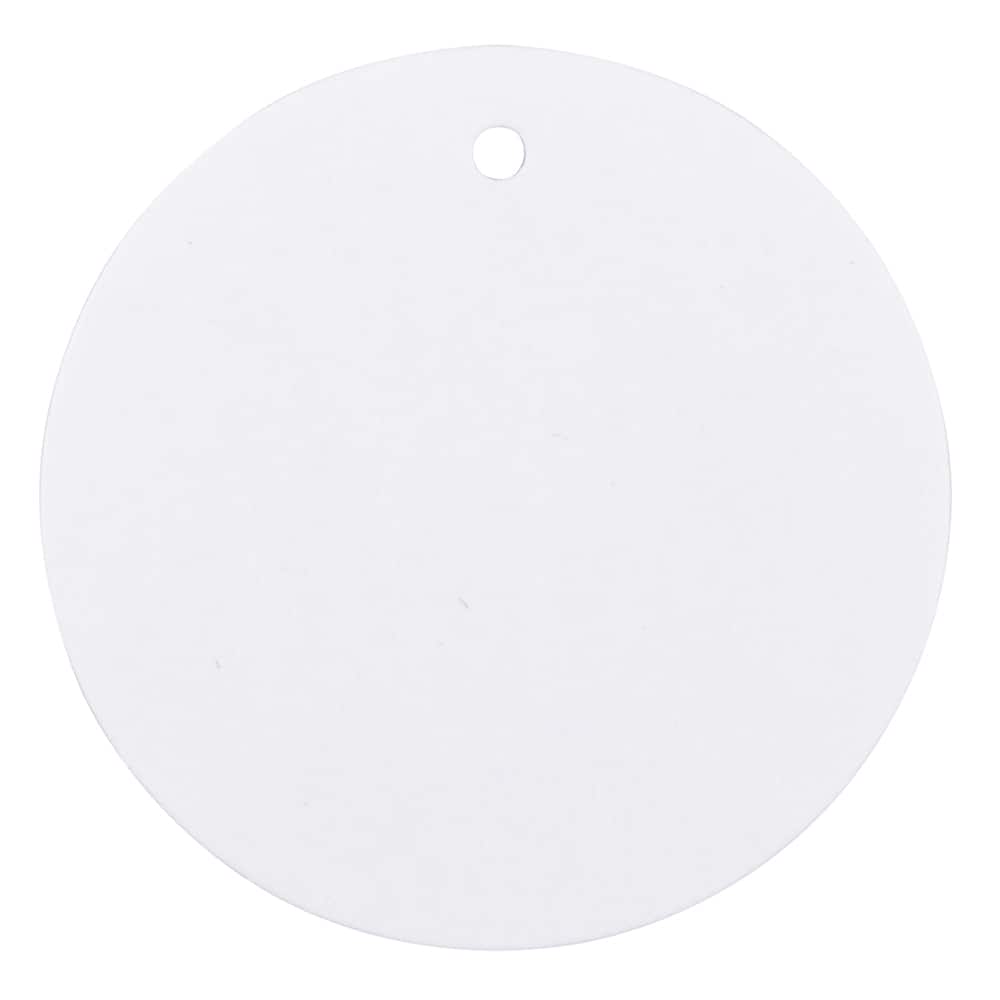 JAM Paper White Circular Gift Tags, 20ct.