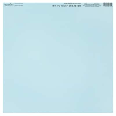 Smooth Solid Cardstock Paper by Recollections™ 12 x 12 in Cool Blue