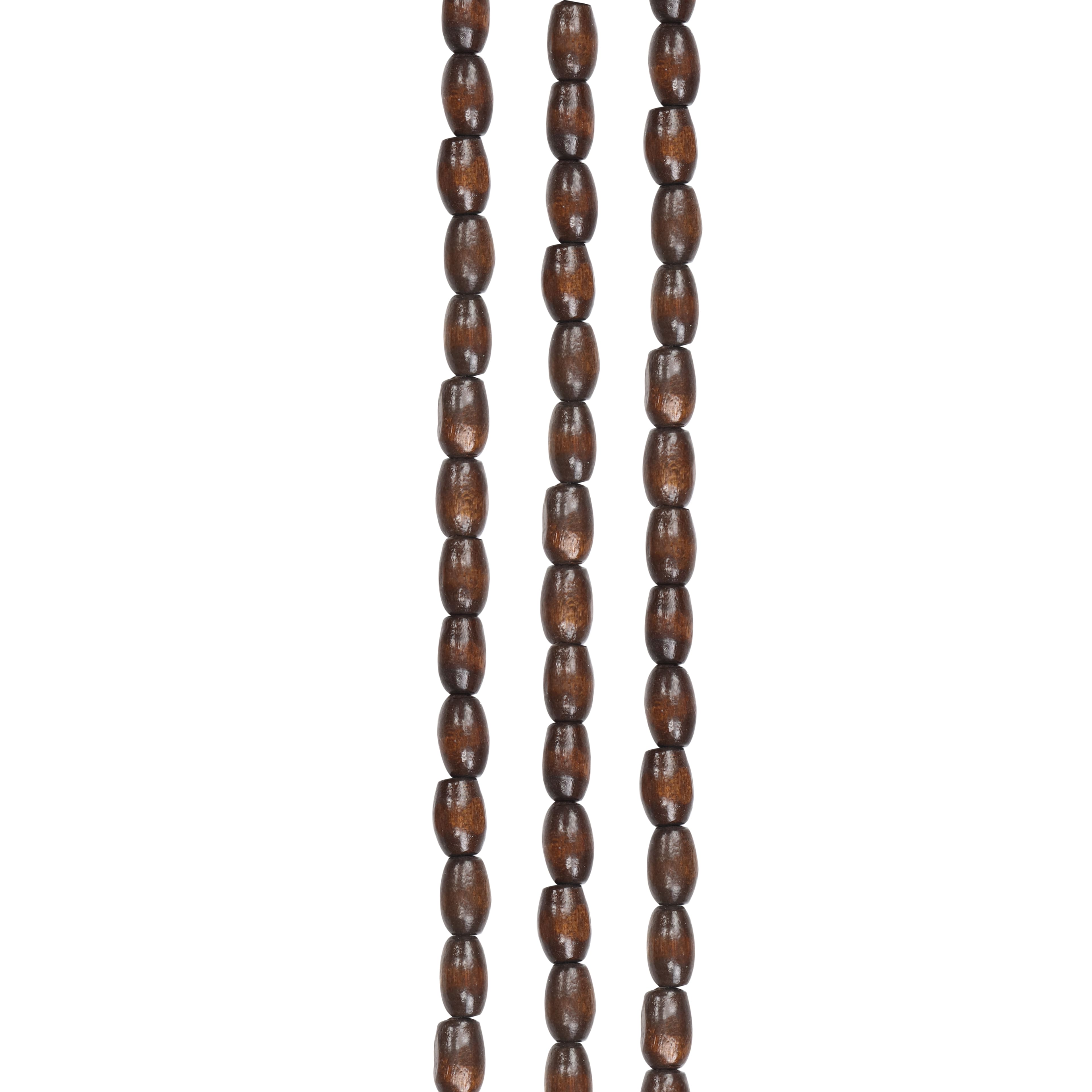 Brown Wood Oval Beads by Bead Landing&#xAE;