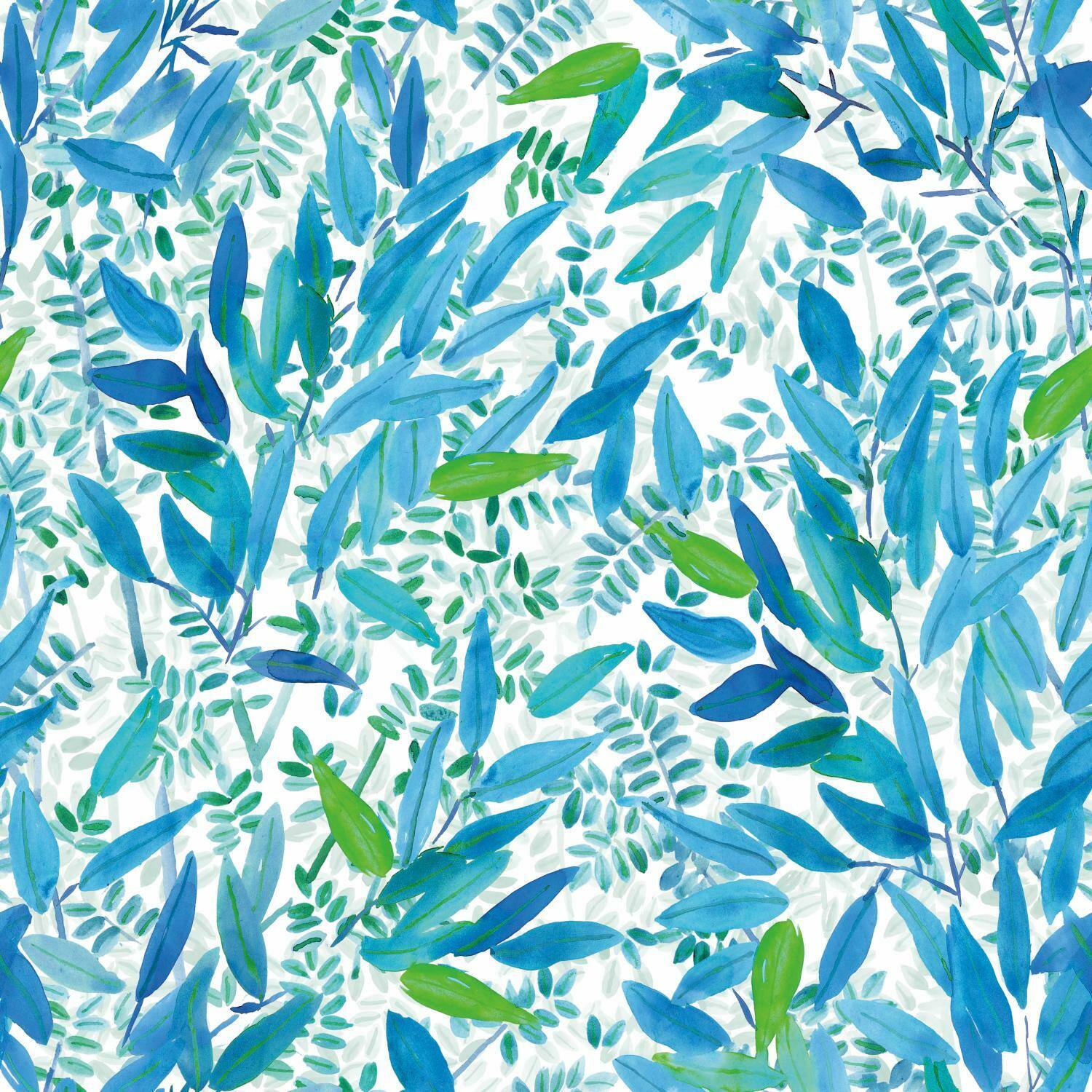 RoomMates Watercolor Leaves Peel &#x26; Stick Wallpaper