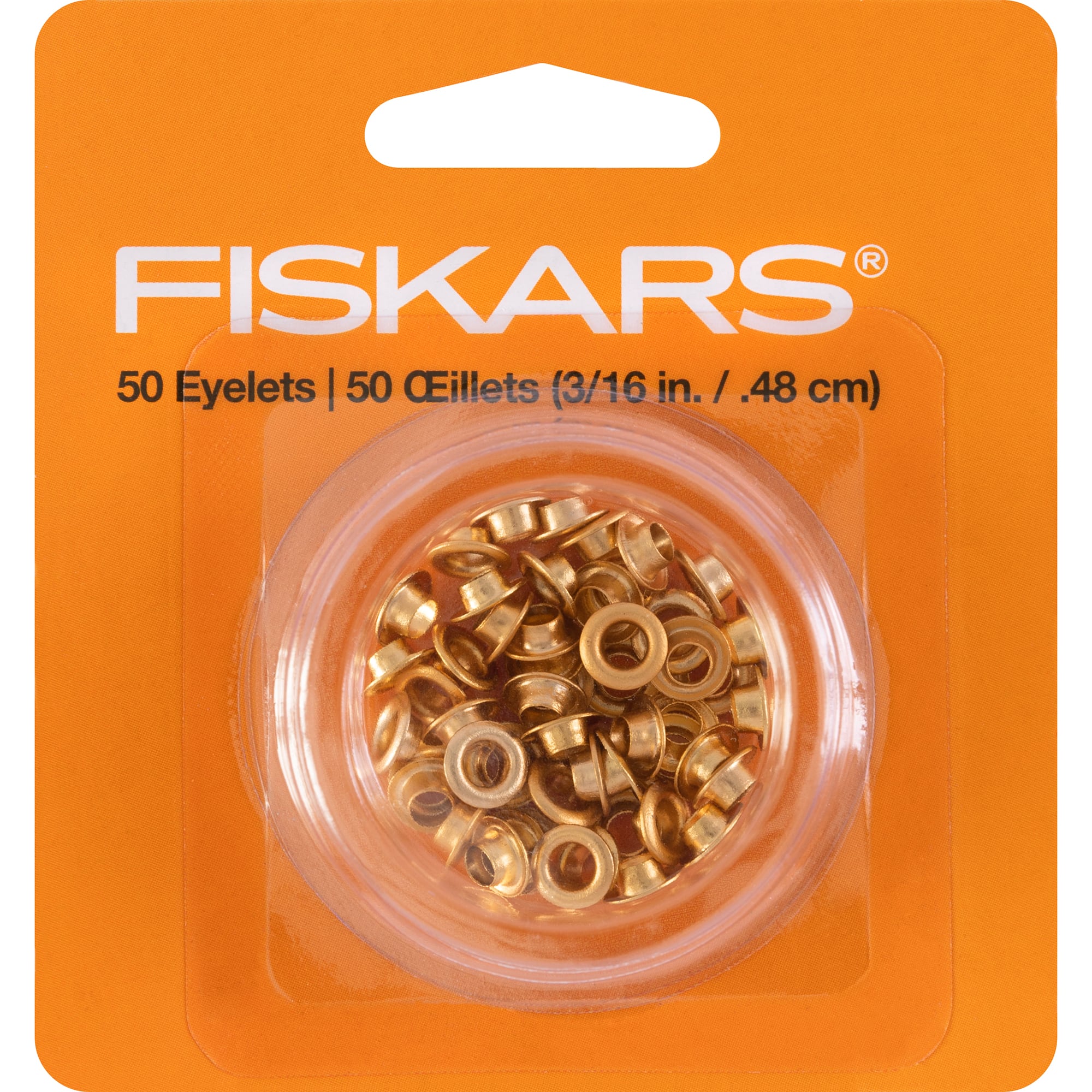 Fiskars&#xAE; 3/16&#x22; Gold Eyelets, 50ct.