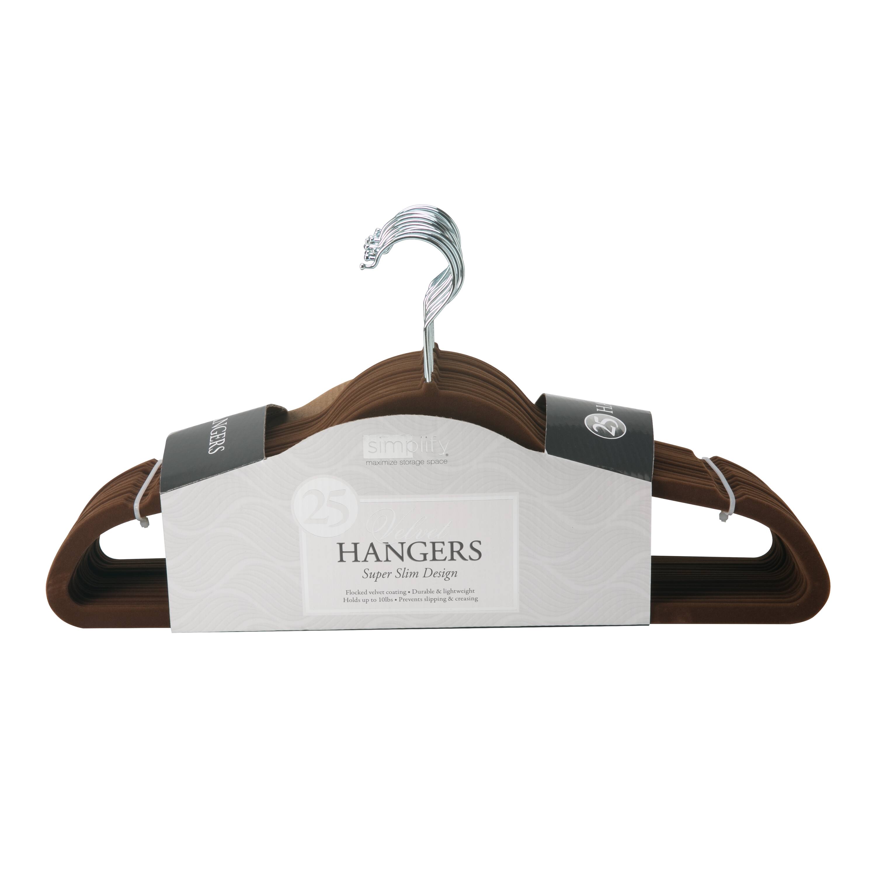Simplify Slim Velvet Suit Hangers, 25ct.