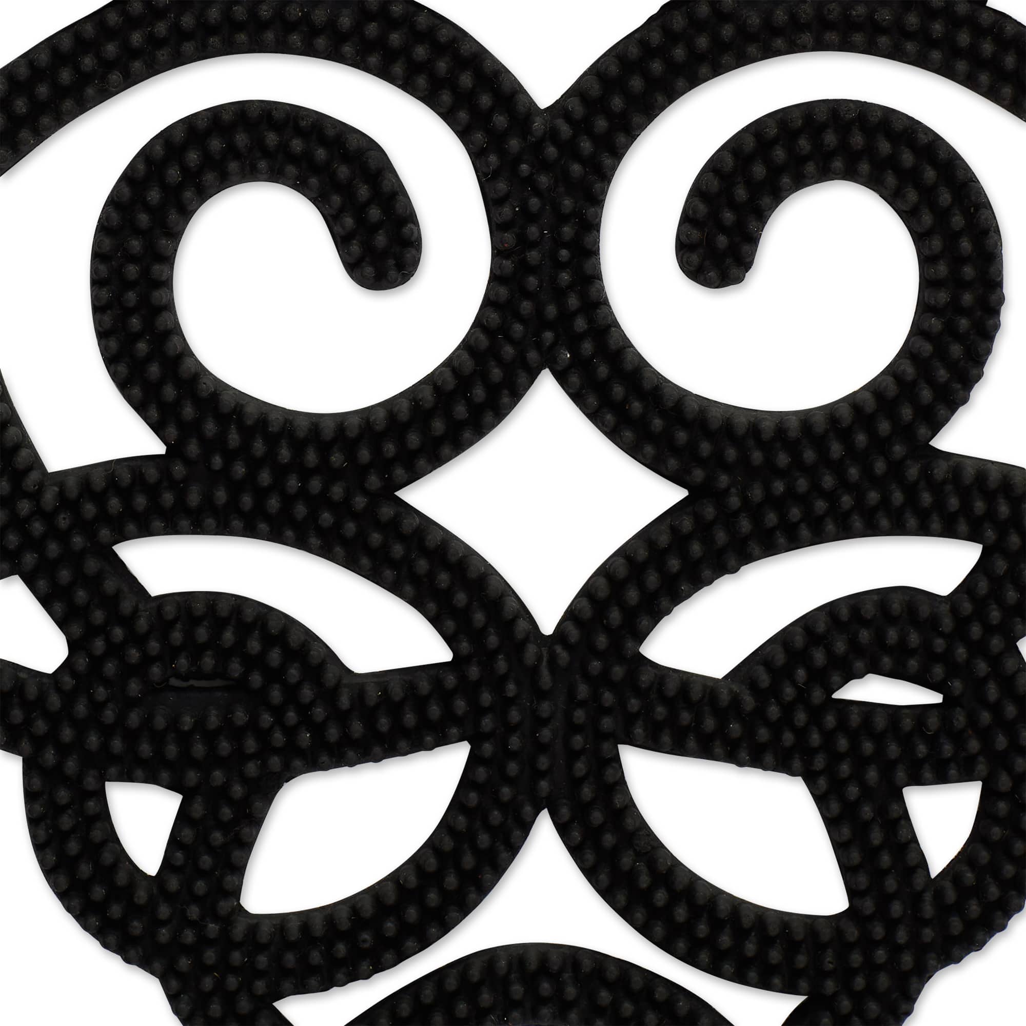 DII&#xAE; Heart Scroll Half Moon Pin Rubber Doormat