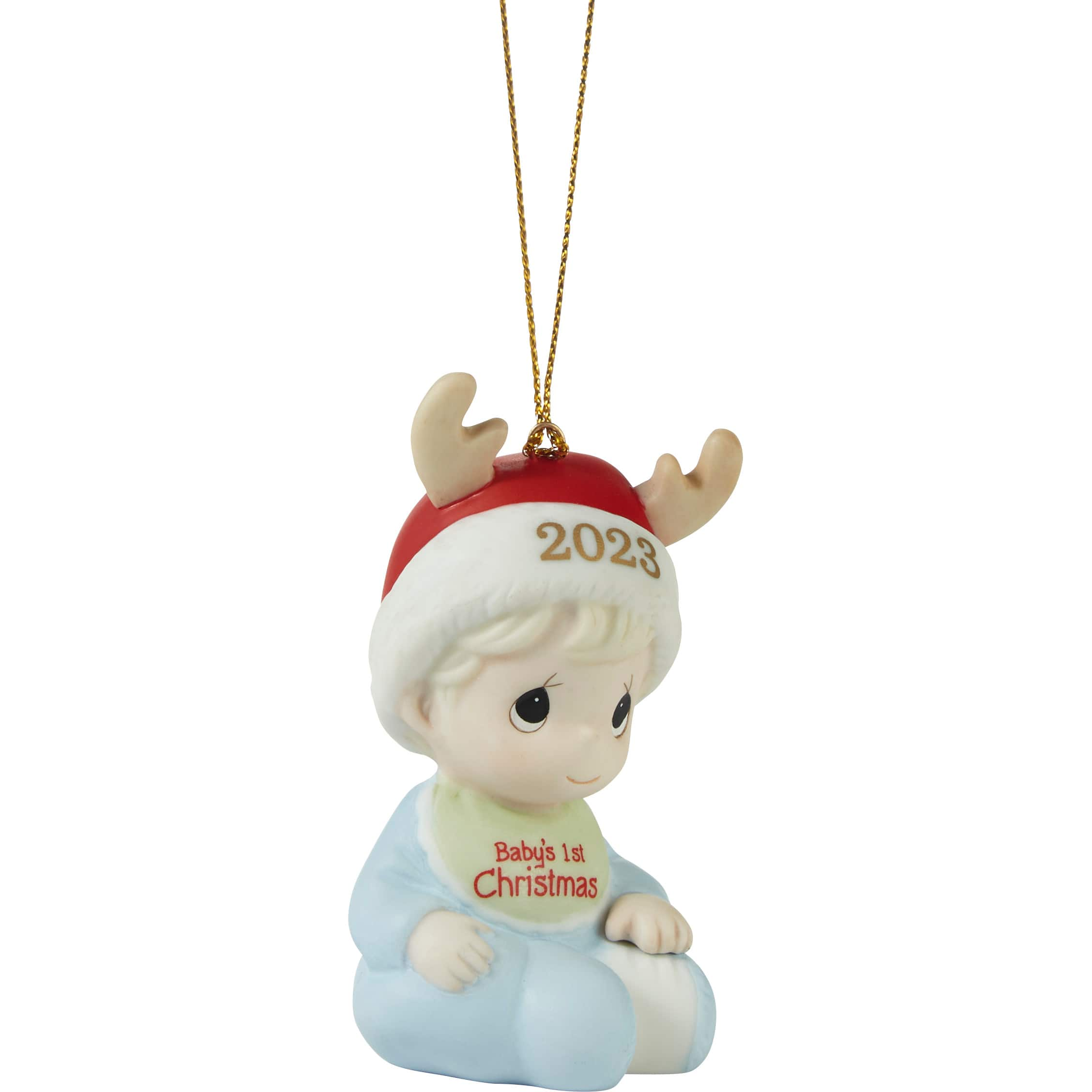 Precious Moments 3&#x22; Baby&#x2019;s First Christmas 2023 Boy Ornament