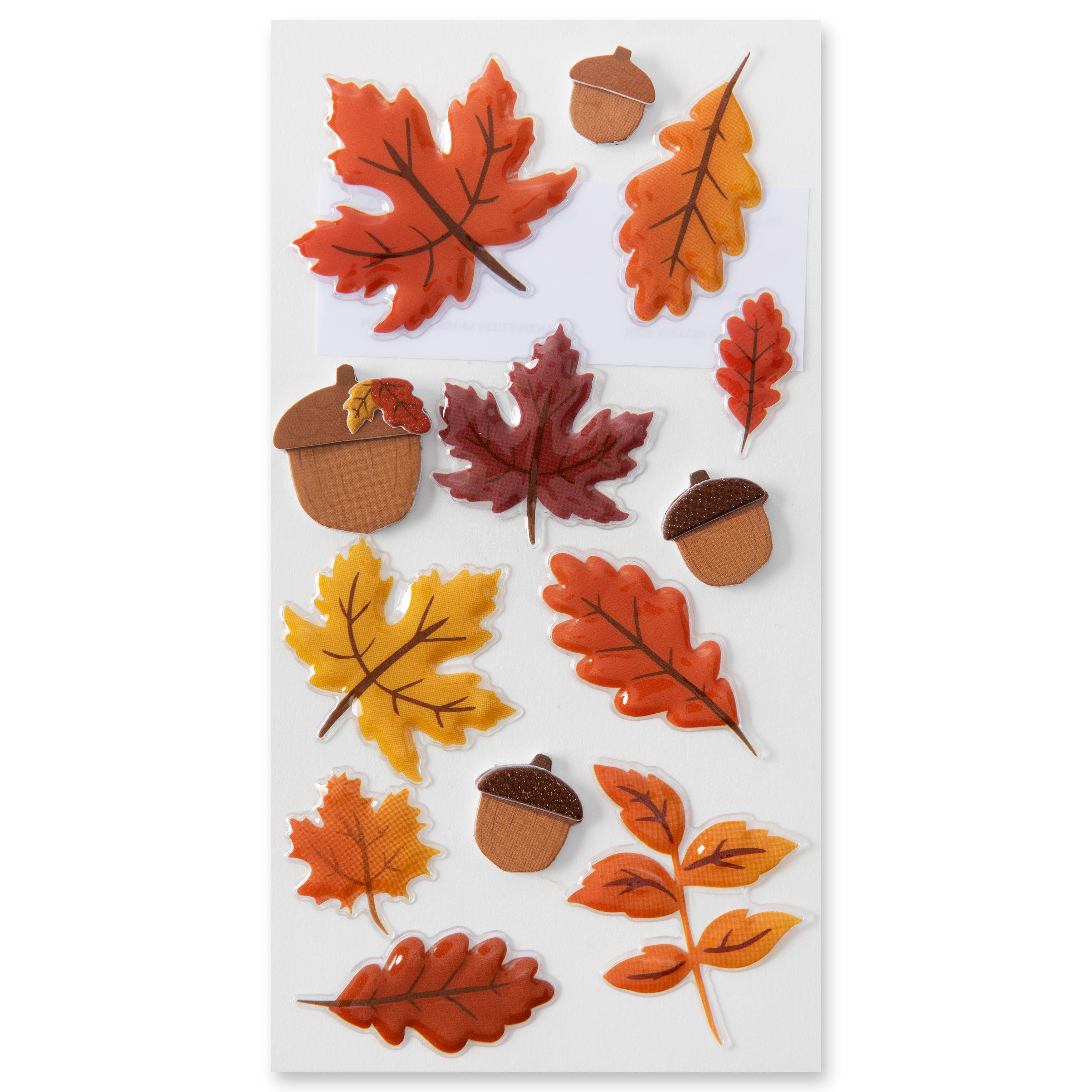 12 Pack: Fall Leaves Stickers by Recollections&#x2122;