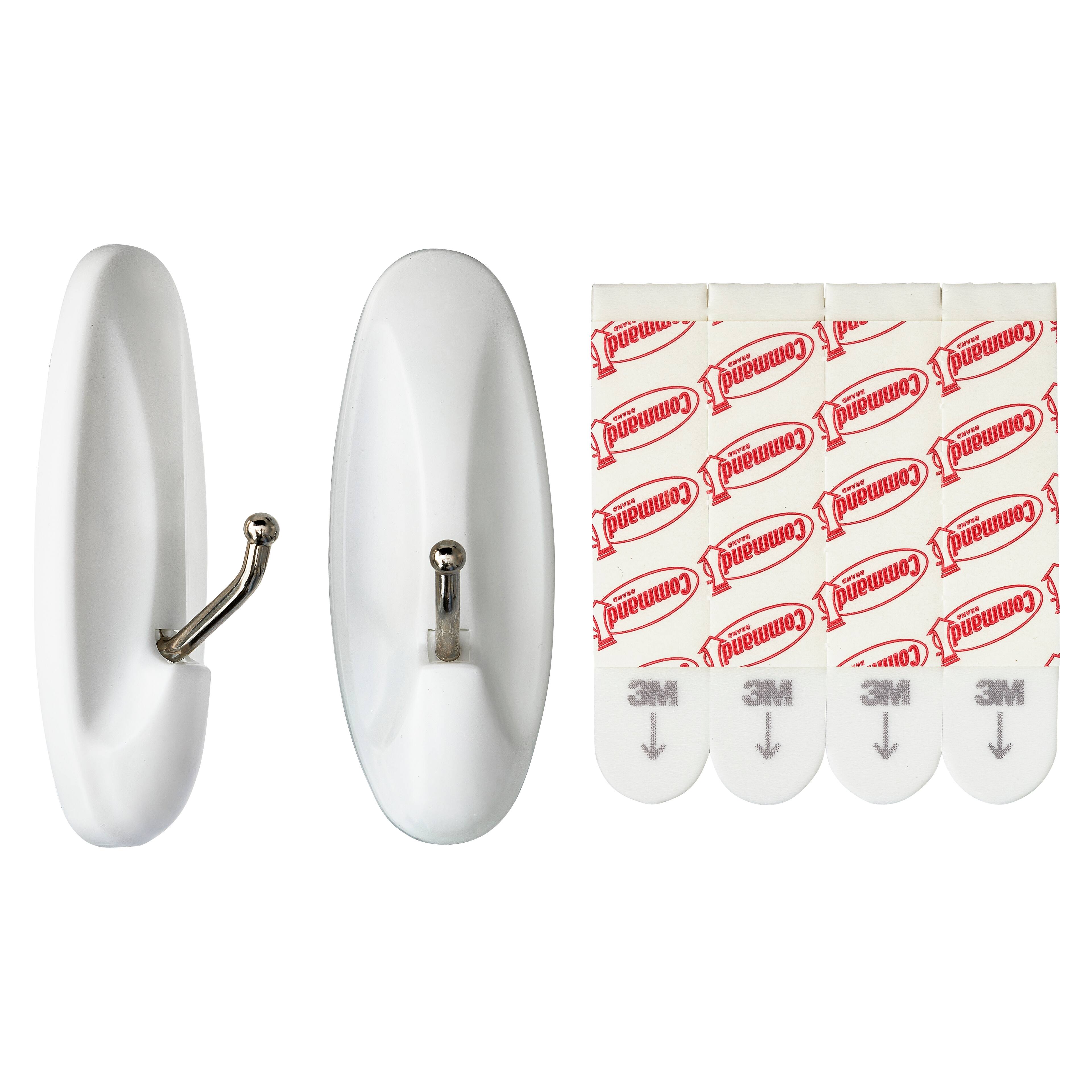 12 Packs: 2 ct. (24 total) Command® Medium White Wire Hooks