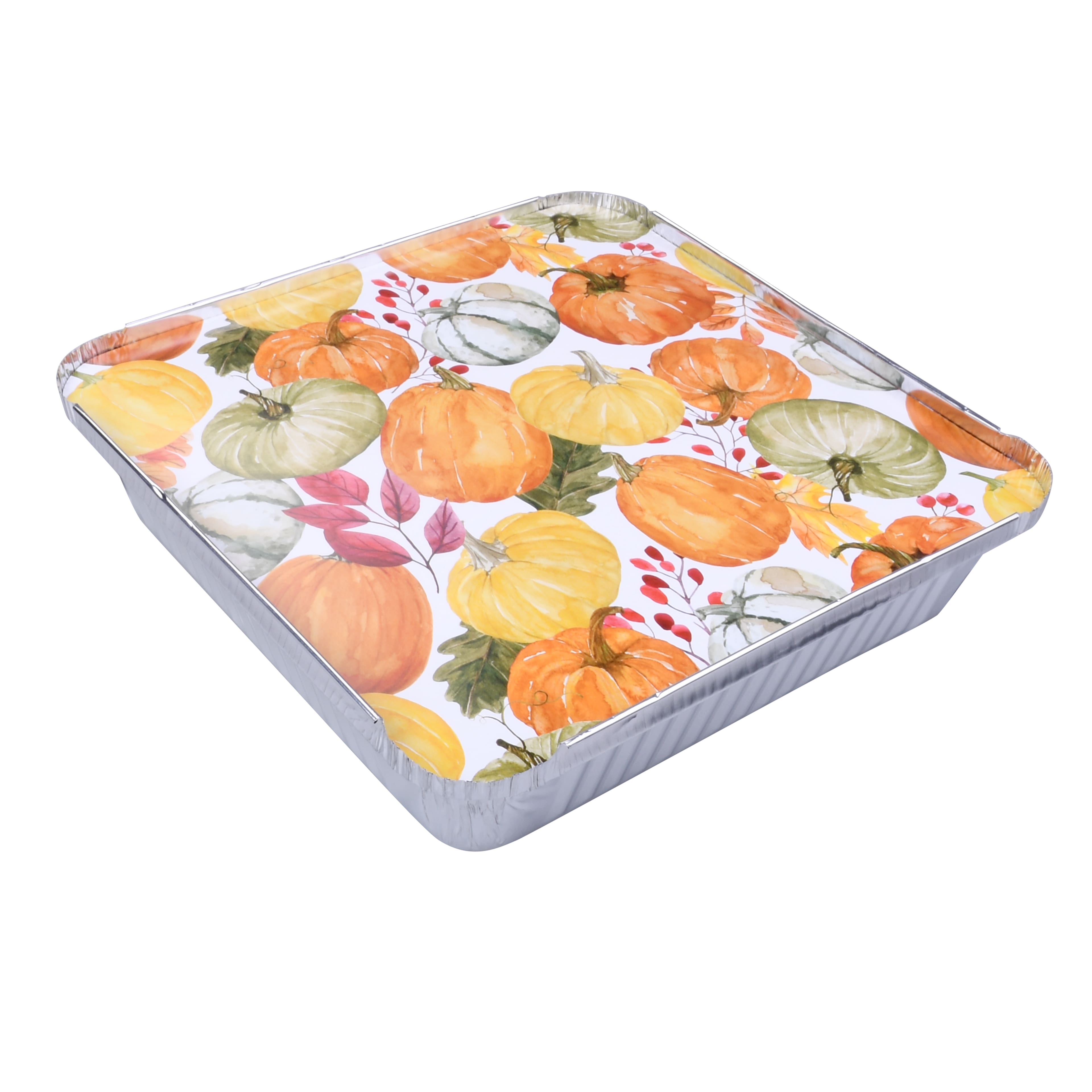 Medium Thanksgiving Pumpkin Aluminum Baking Pans, 2ct. by Celebrate It&#xAE;