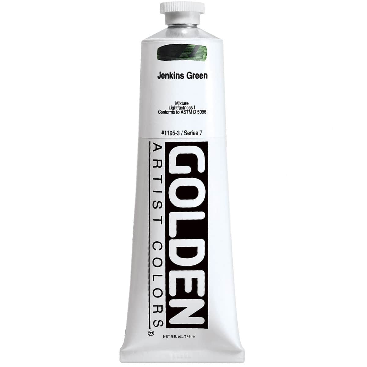 Golden Heavy Body Acrylic Paint, 5 oz in 1195 Jenkins Green