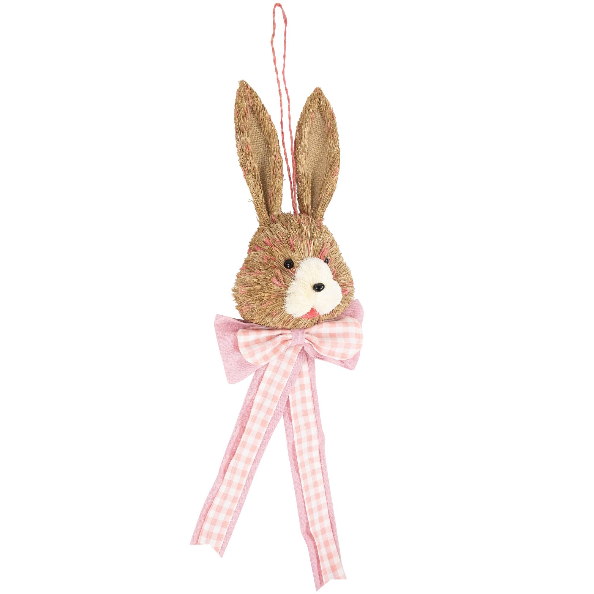 21&#x22; Easter Bunny with Bow Hanging Wall Decoration