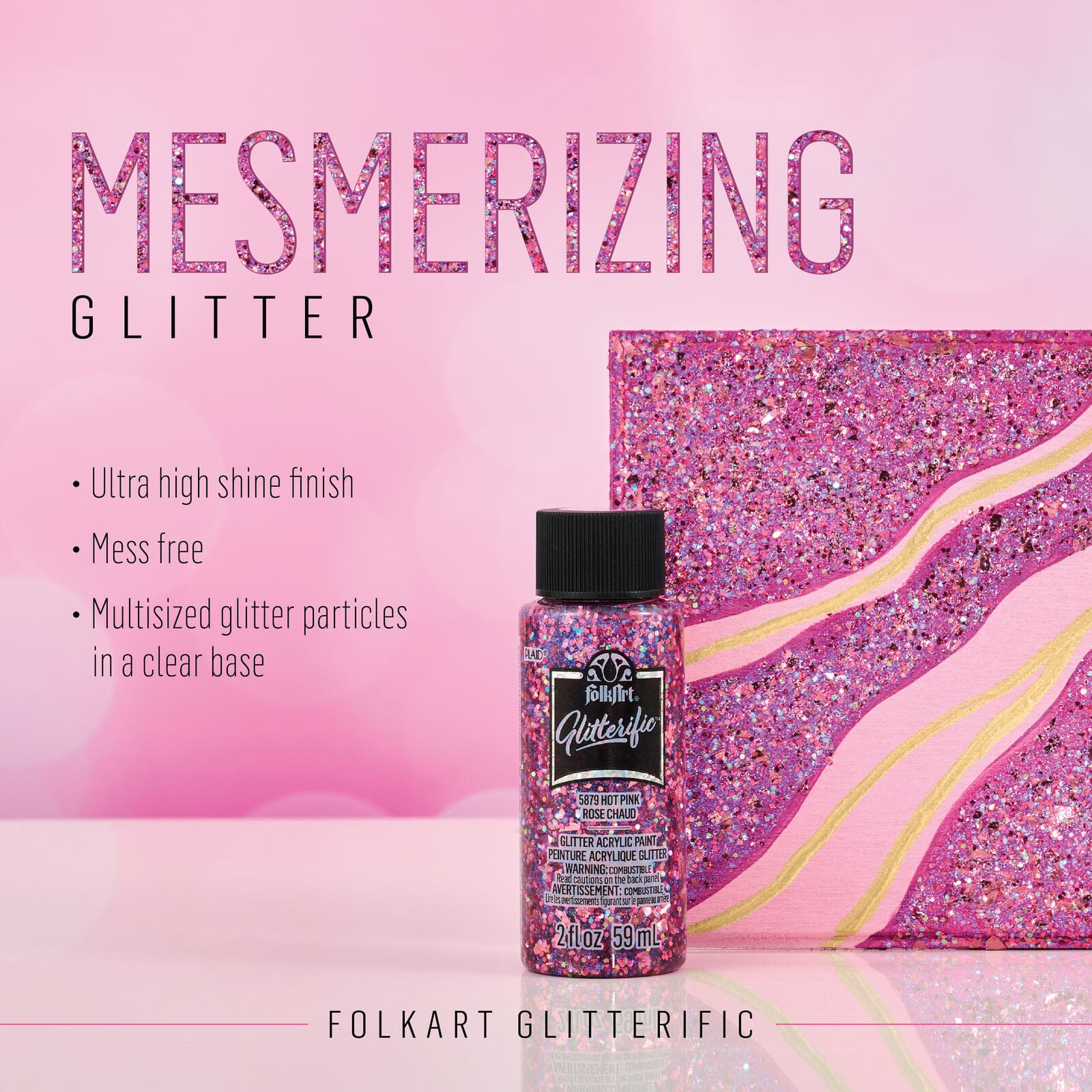 FolkArt&#xAE; Best Pink Metallic Acrylic Color Set