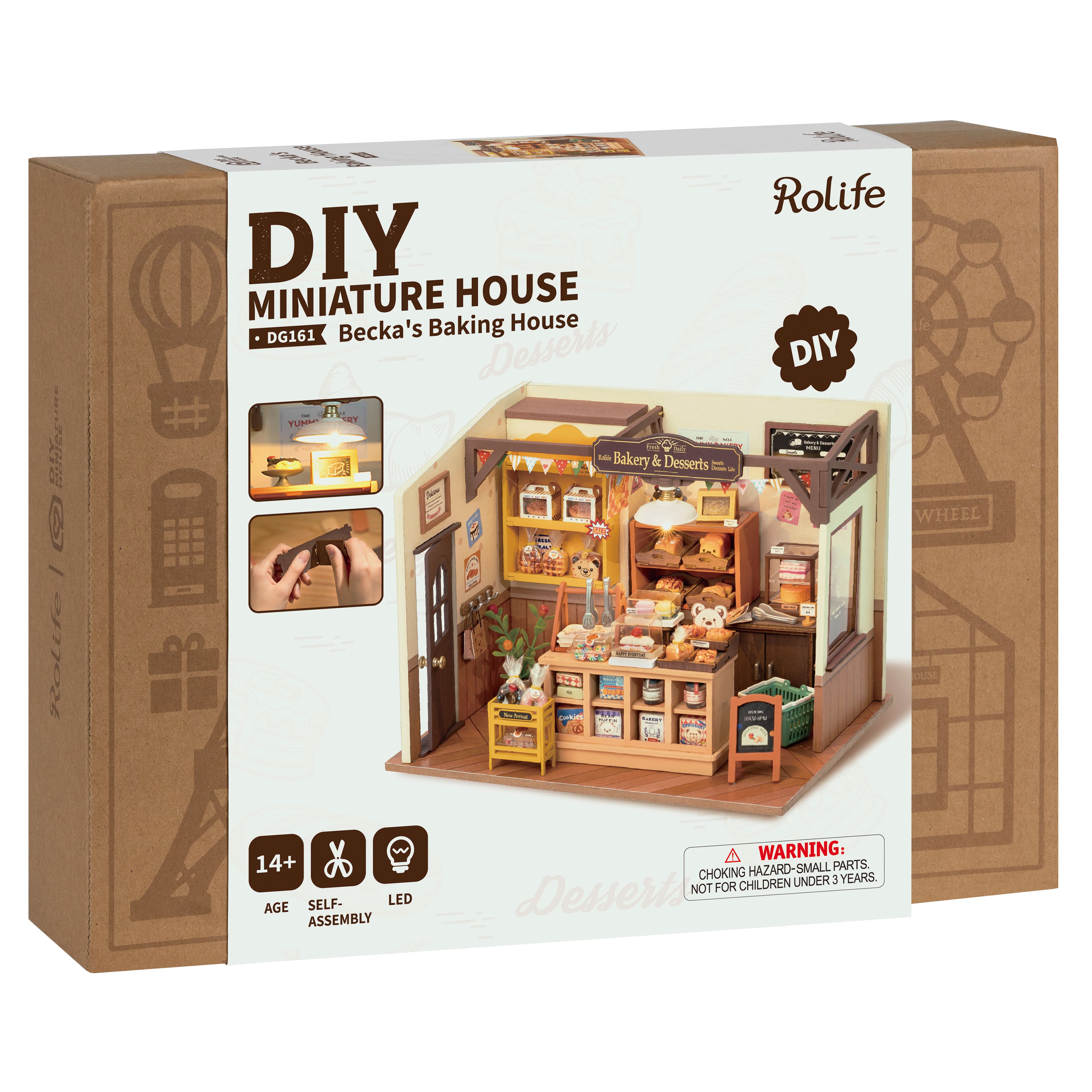 Rolife Becka&#x27;s Baking House DIY Miniature House Kit