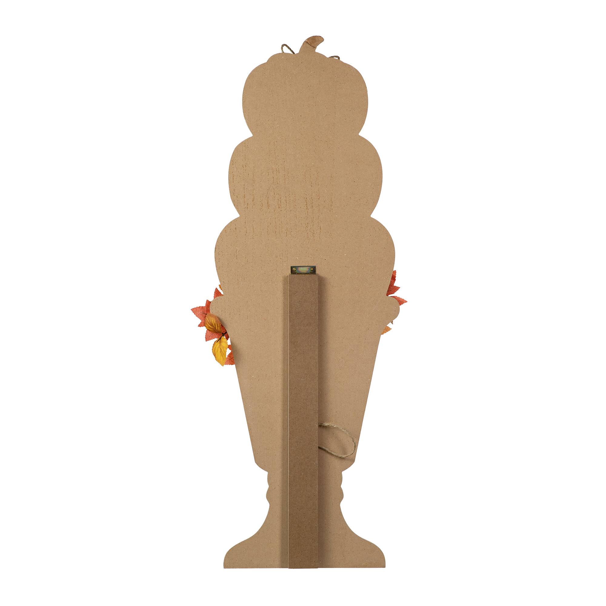 Glitzhome® 36" Fall Wood Stacked Pumpkin Urn Porch Décor