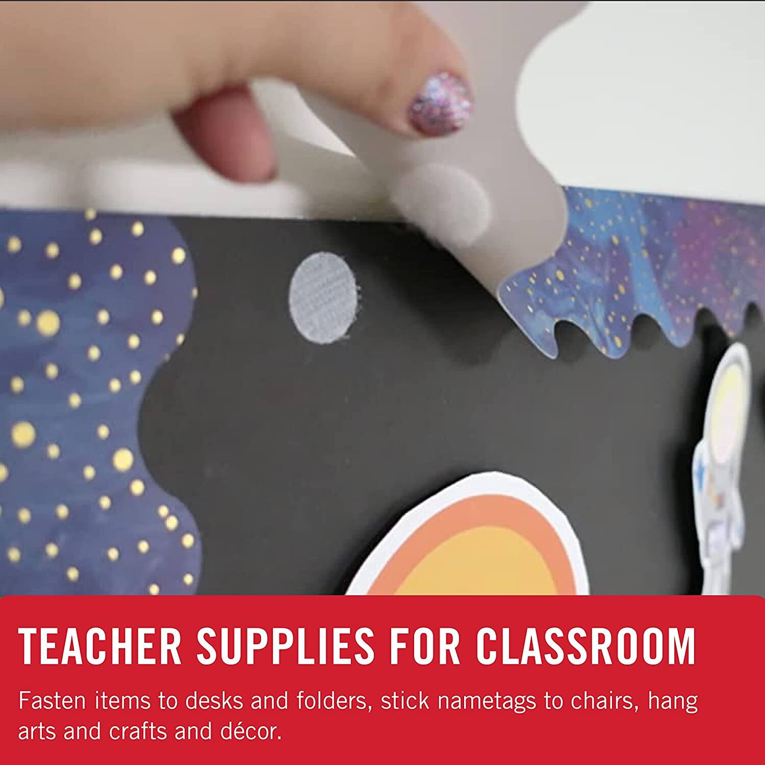 8 Packs: 75 ct. (600 total) VELCRO® Brand Sticky Back Coins