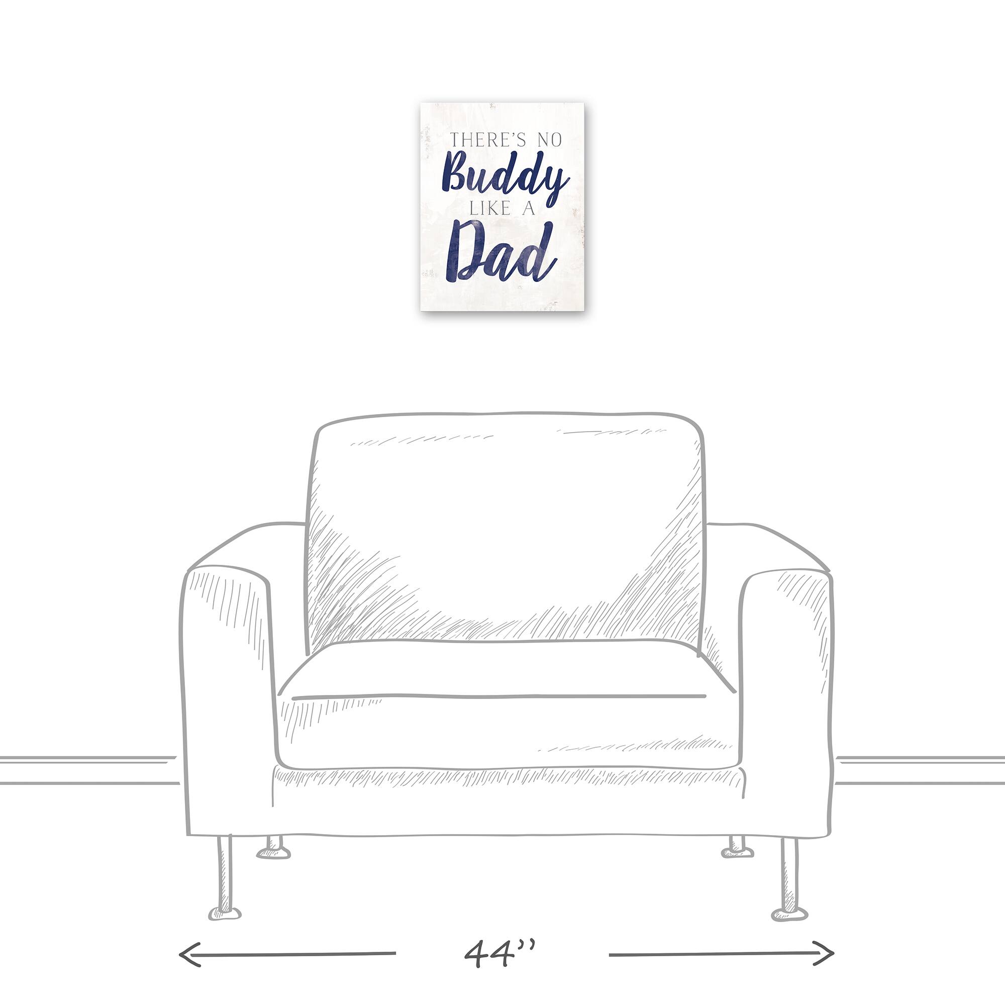 There's No Buddy Like Dad Canvas Wall Art
