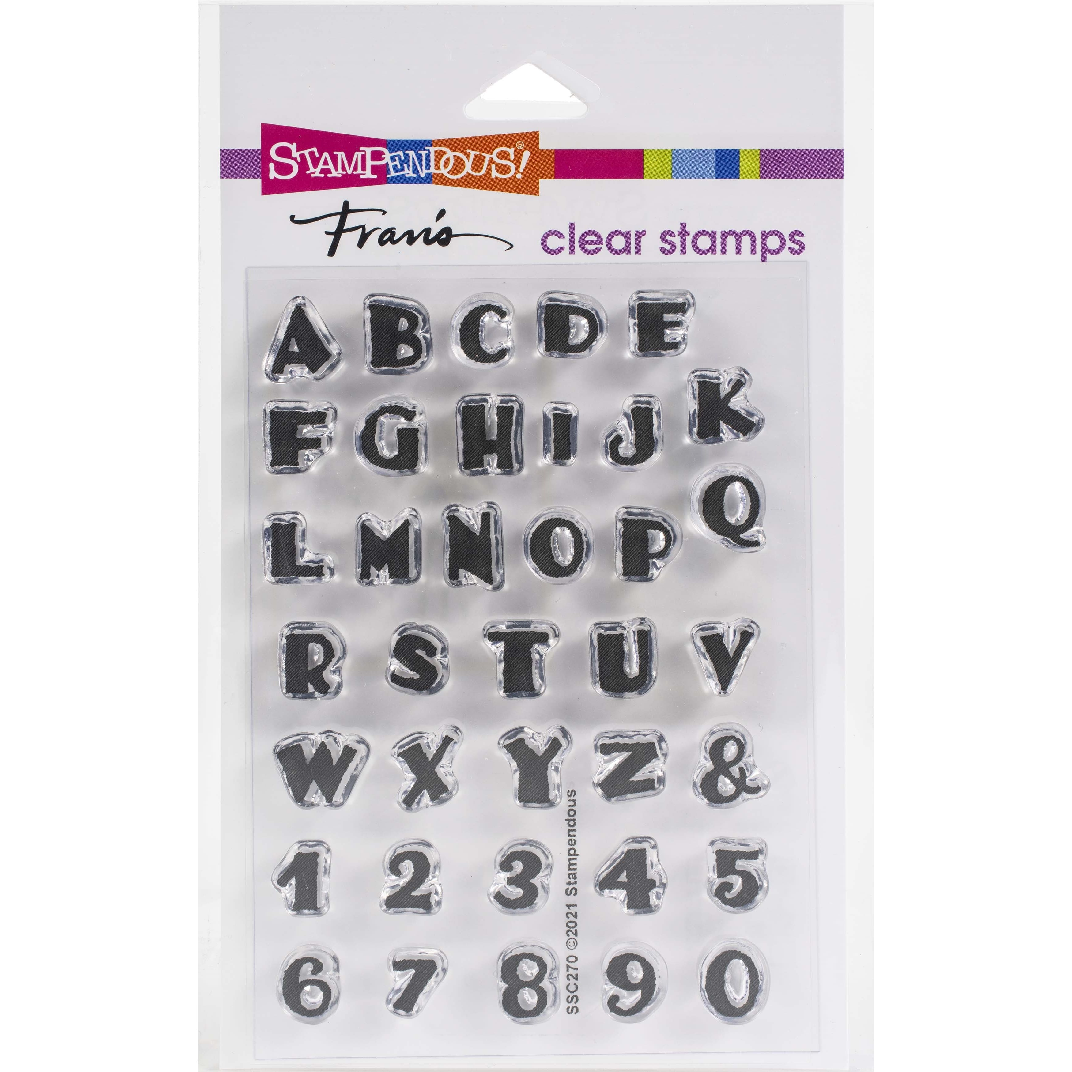 Stampendous® Perfectly Clear Inked Alphabet Stamps Michaels
