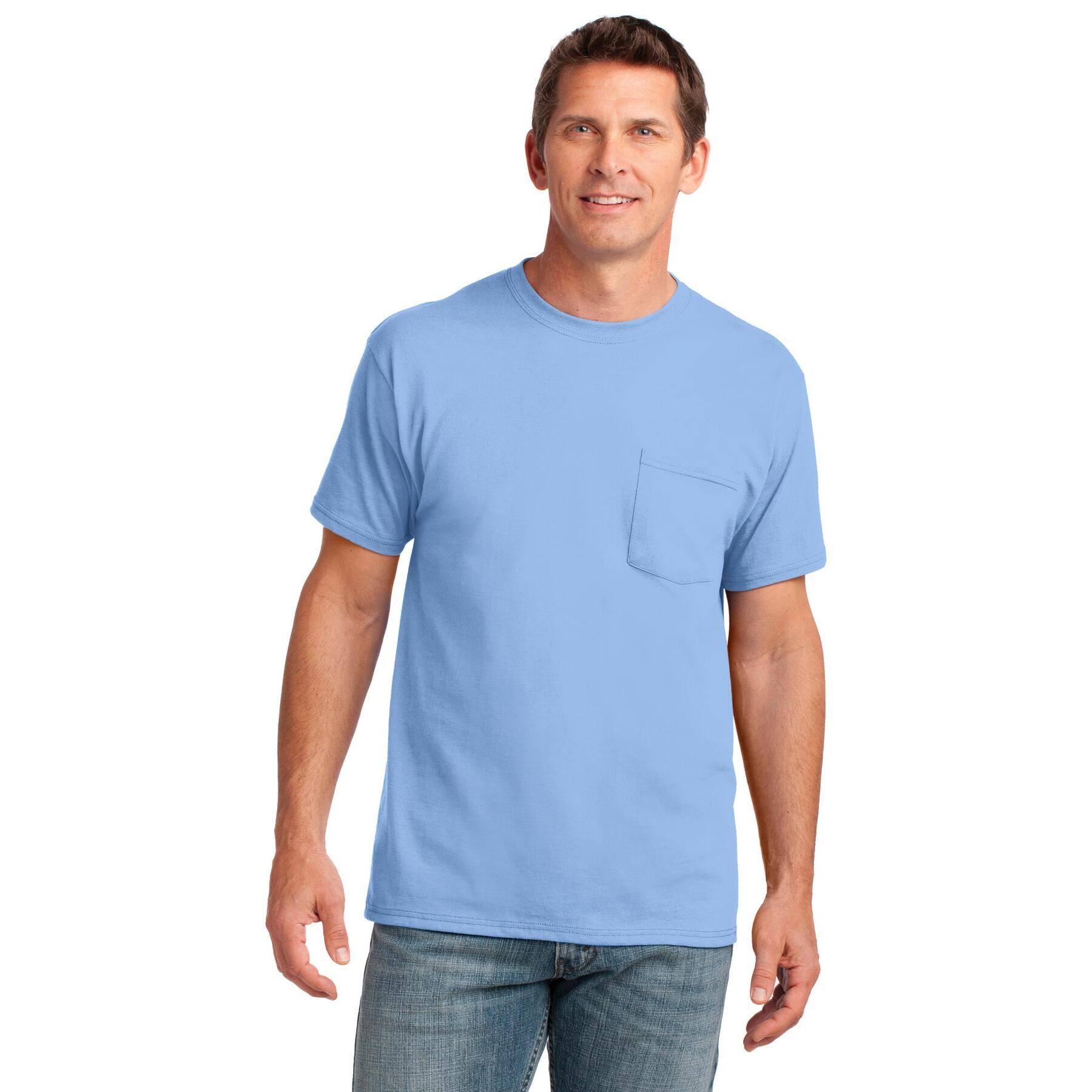 Port & Company® Core Cotton Pocket Adult T-Shirt