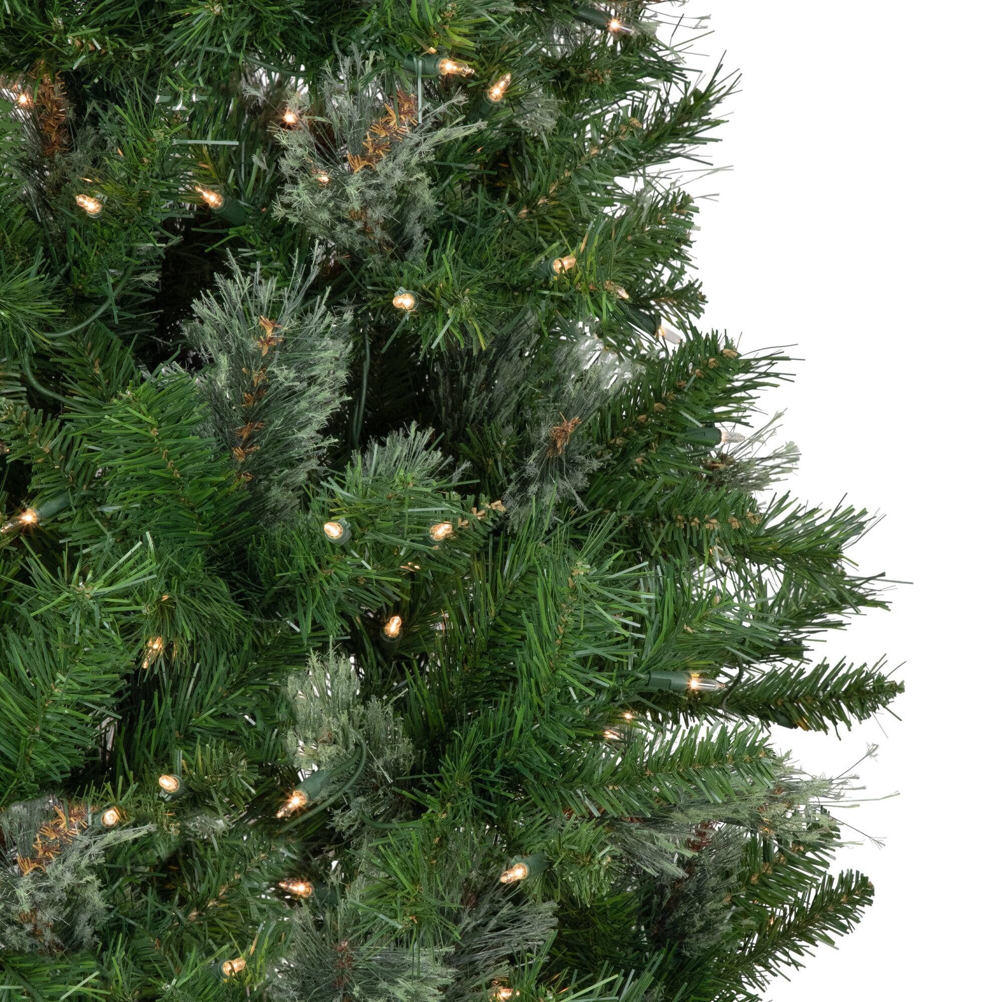 6.5ft. Pre-Lit Mixed Cashmere Pine Artificial Christmas Tree, Clear Lights