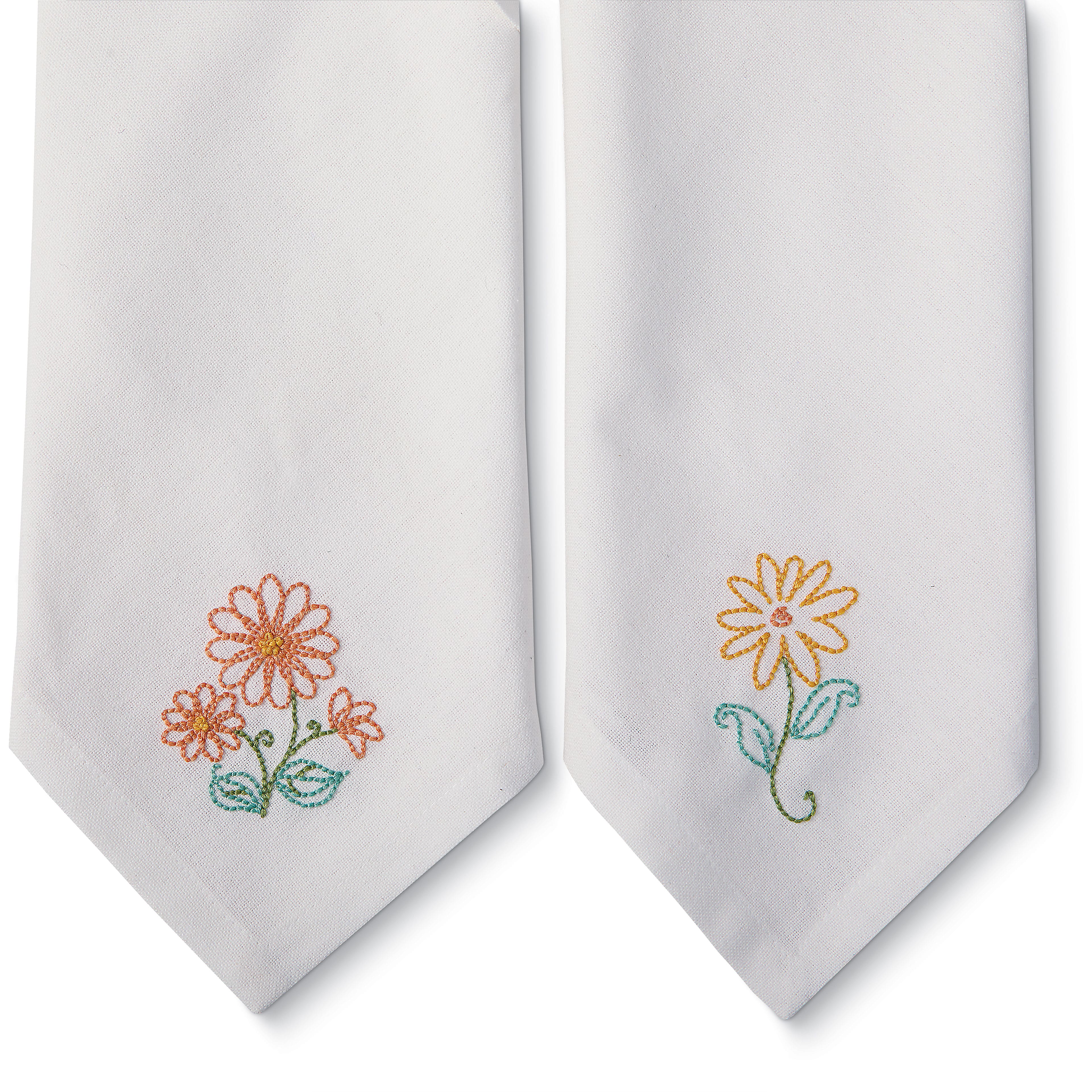 Floral Iron-On Embroidery Transfer Set by Loops &#x26; Threads&#xAE;