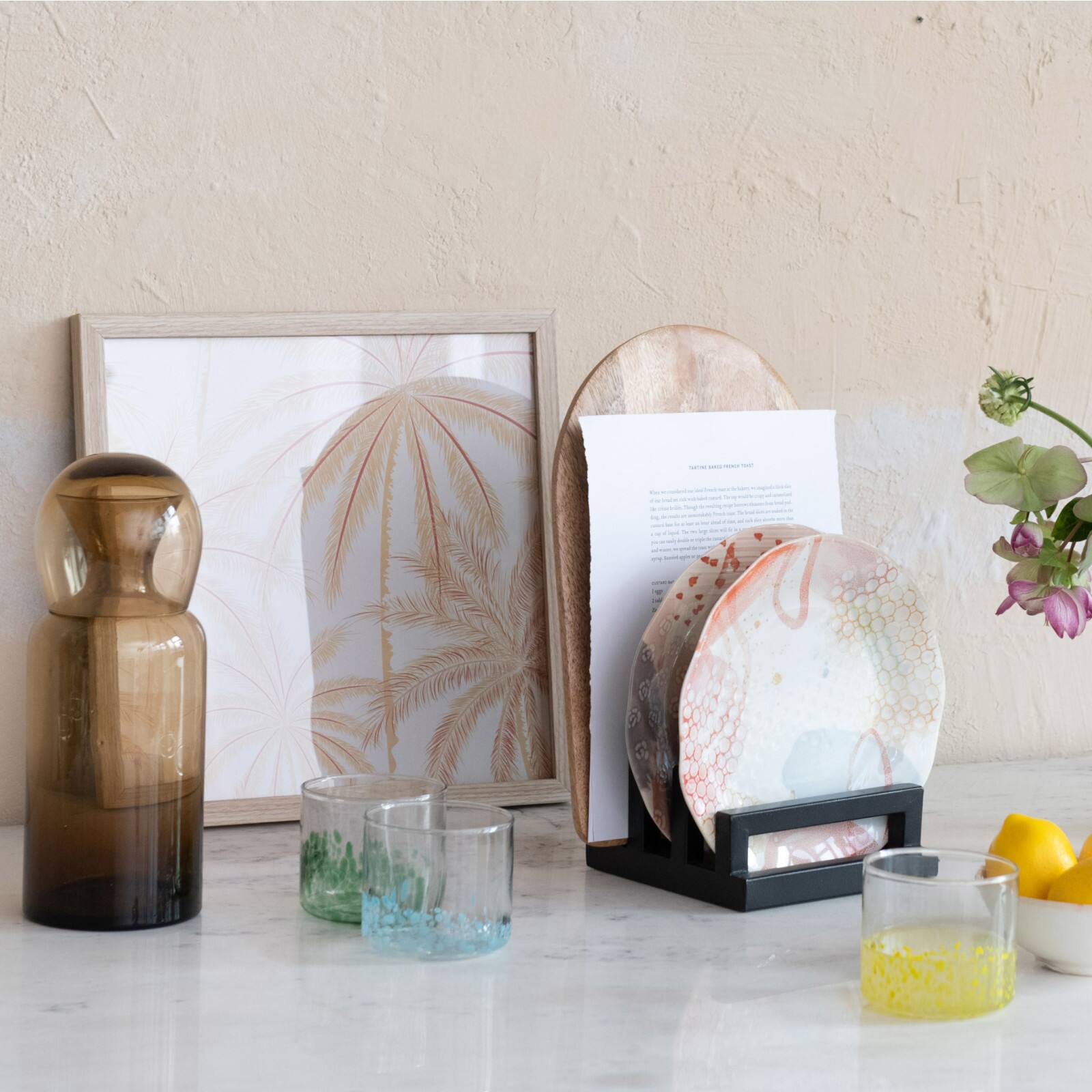 Hello Honey® 8oz. Multicolor Festive Confetti Hand-Blown Drinking Glasses, 4ct.