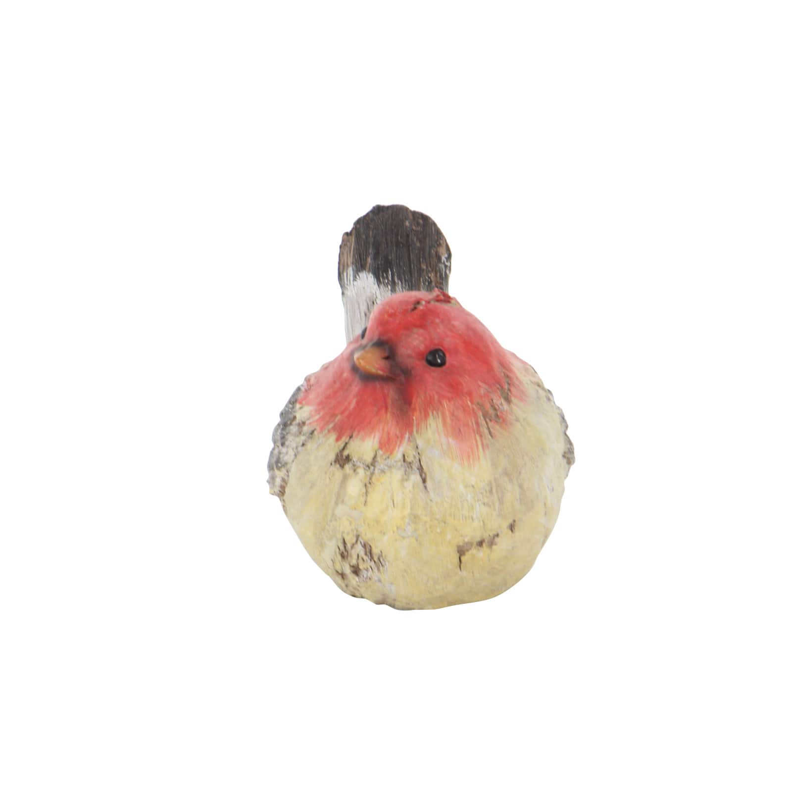 9" Multicolor Rustic Polystone Bird Sculpture Set