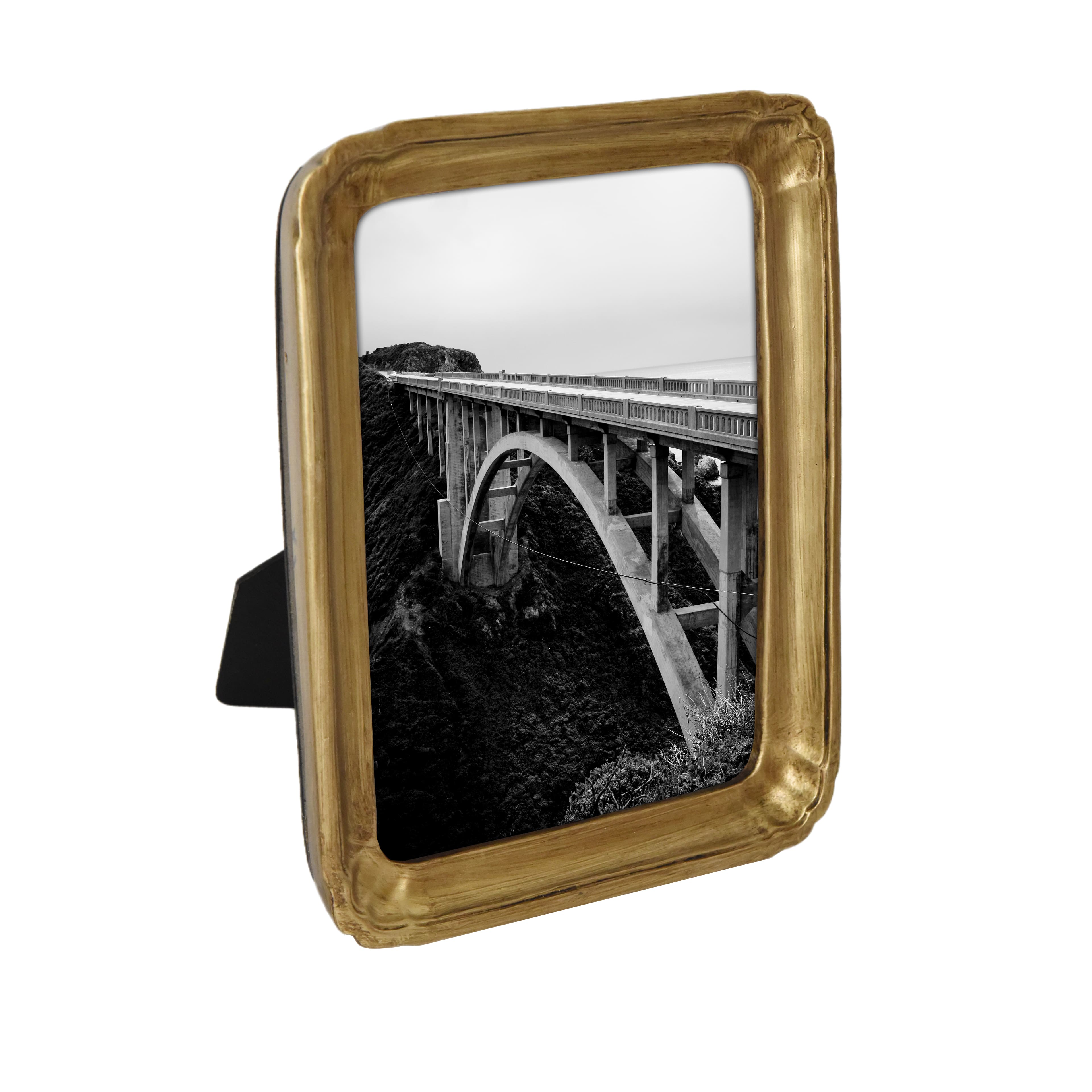Treasured Finds 5&#x22; x 7&#x22; Gold Tray Tabletop Frame by Studio D&#xE9;cor&#xAE;