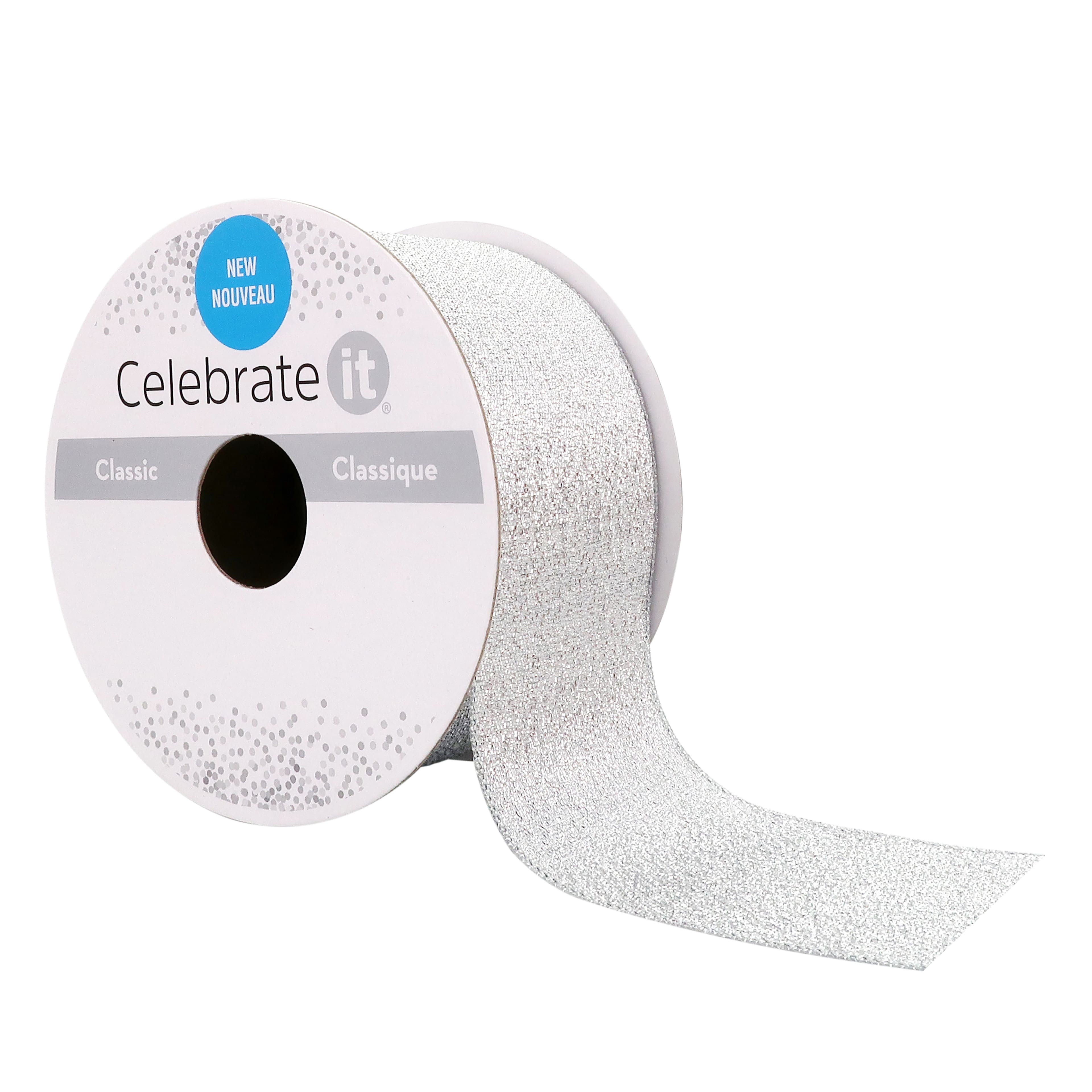 12 Pack: 1.5" x 3yd. Metallic Wired Ribbon by Celebrate It™